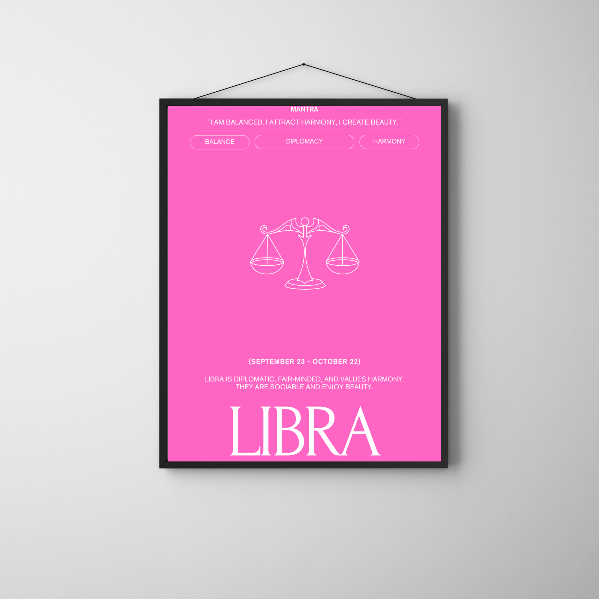 Libra | PosterStudio Zodiac Collection