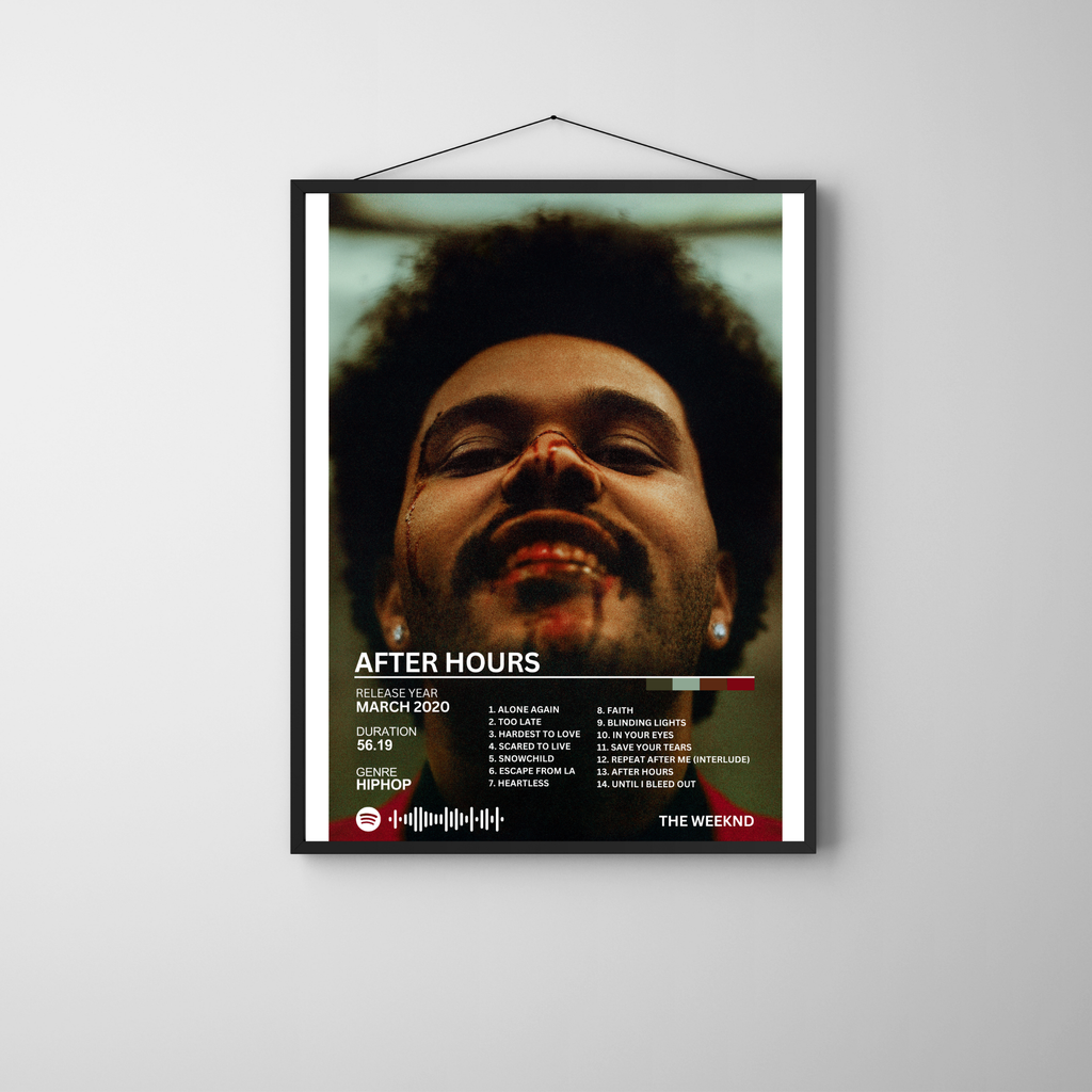 After Hours - The Weeknd 2 | PosterStudio Album Collection