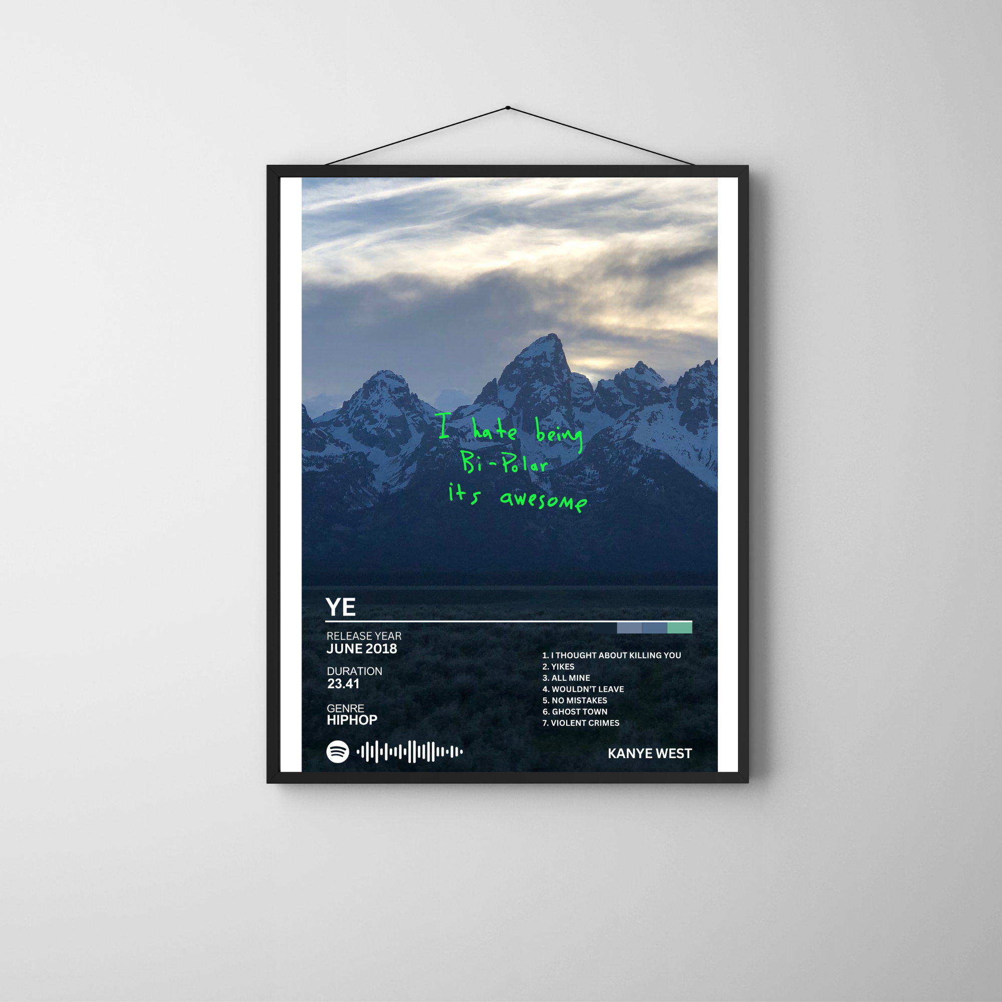 Ye - Kanye West 2 | PosterStudio Album Collection