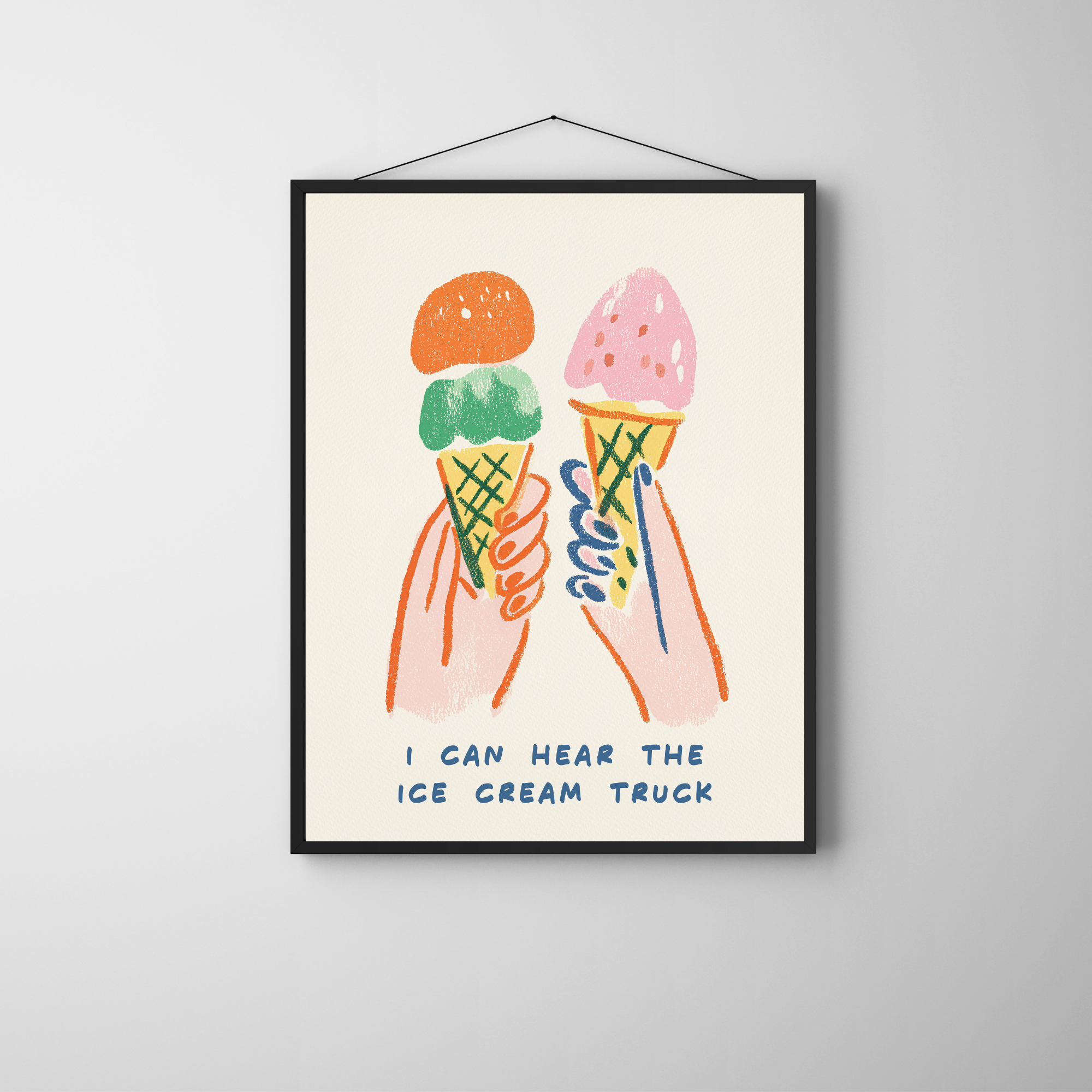 Sharing Ice Cream | PosterStudio Dopamine Collection