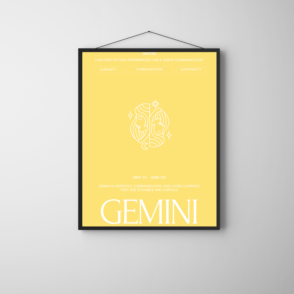 Gemini | PosterStudio Zodiac Collection