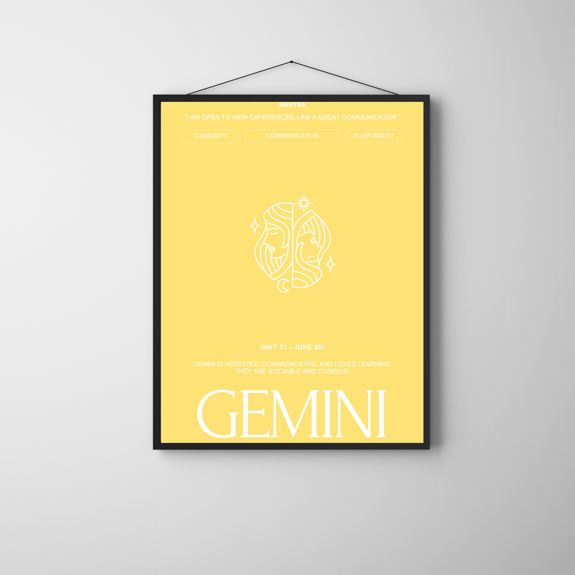Gemini | PosterStudio Zodiac Collection
