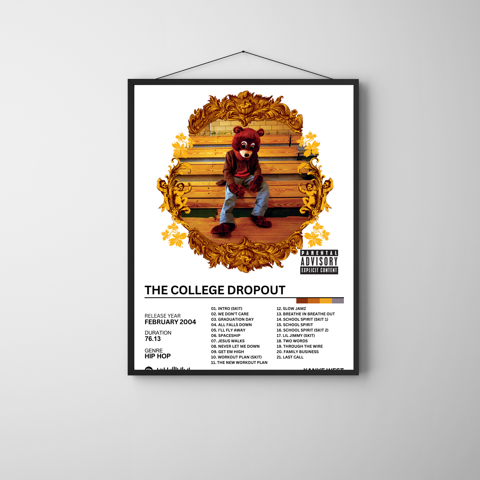 The College Dropout - Kanye West | PosterStudio Album Collection