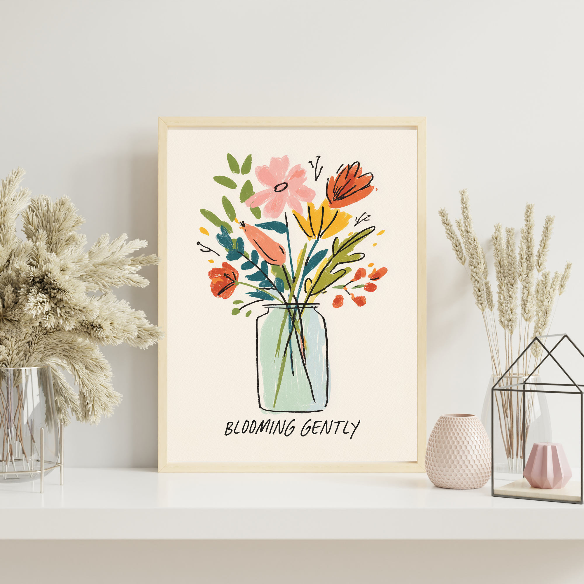 Flowers in Vase | PosterStudio Dopamine Collection
