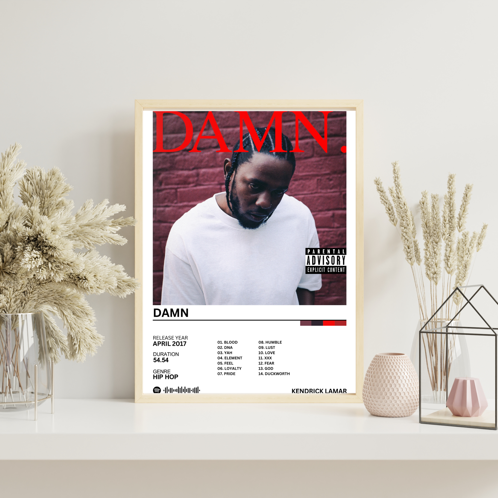 D.A.M.N - Kendrick Lamar | PosterStudio Album Collection