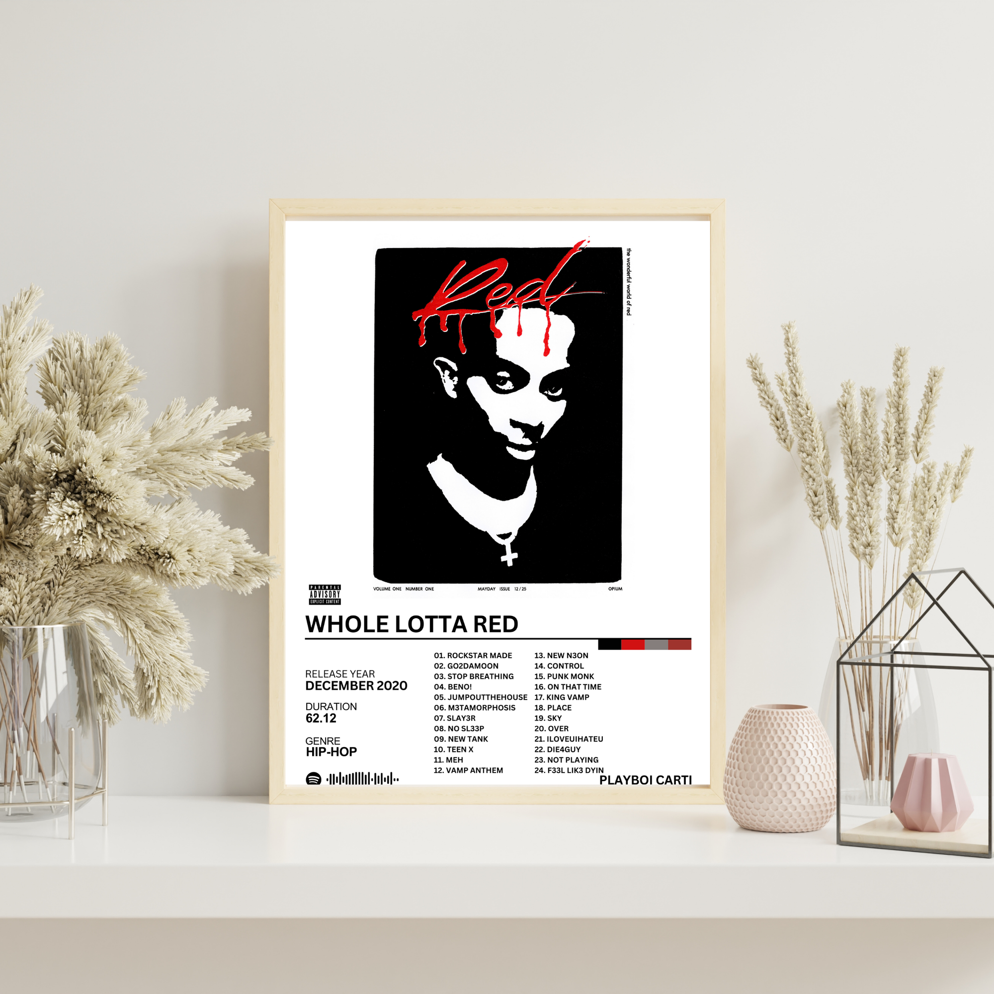 Whole Lotta Red - Playboi Carti | PosterStudio Album Collection