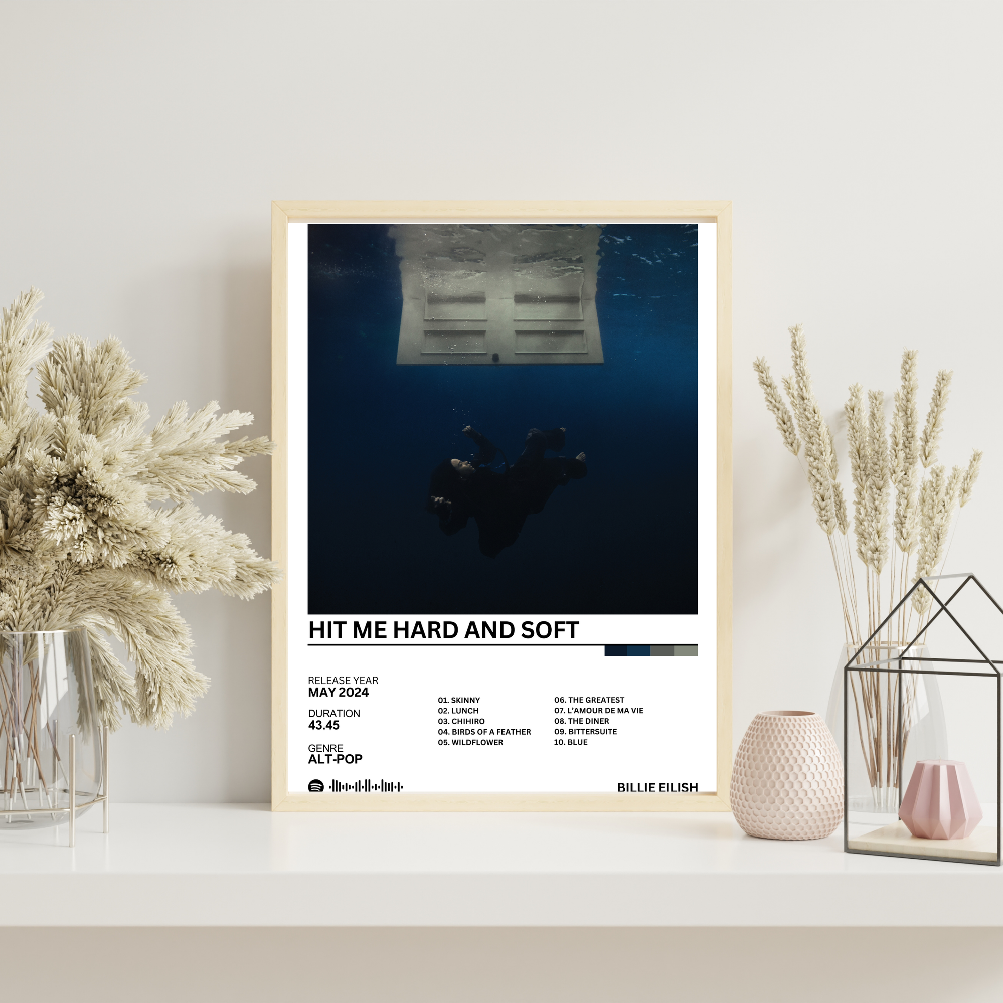 Hit Me Hard and Soft - Billie Eilish | PosterStudio Album Collection