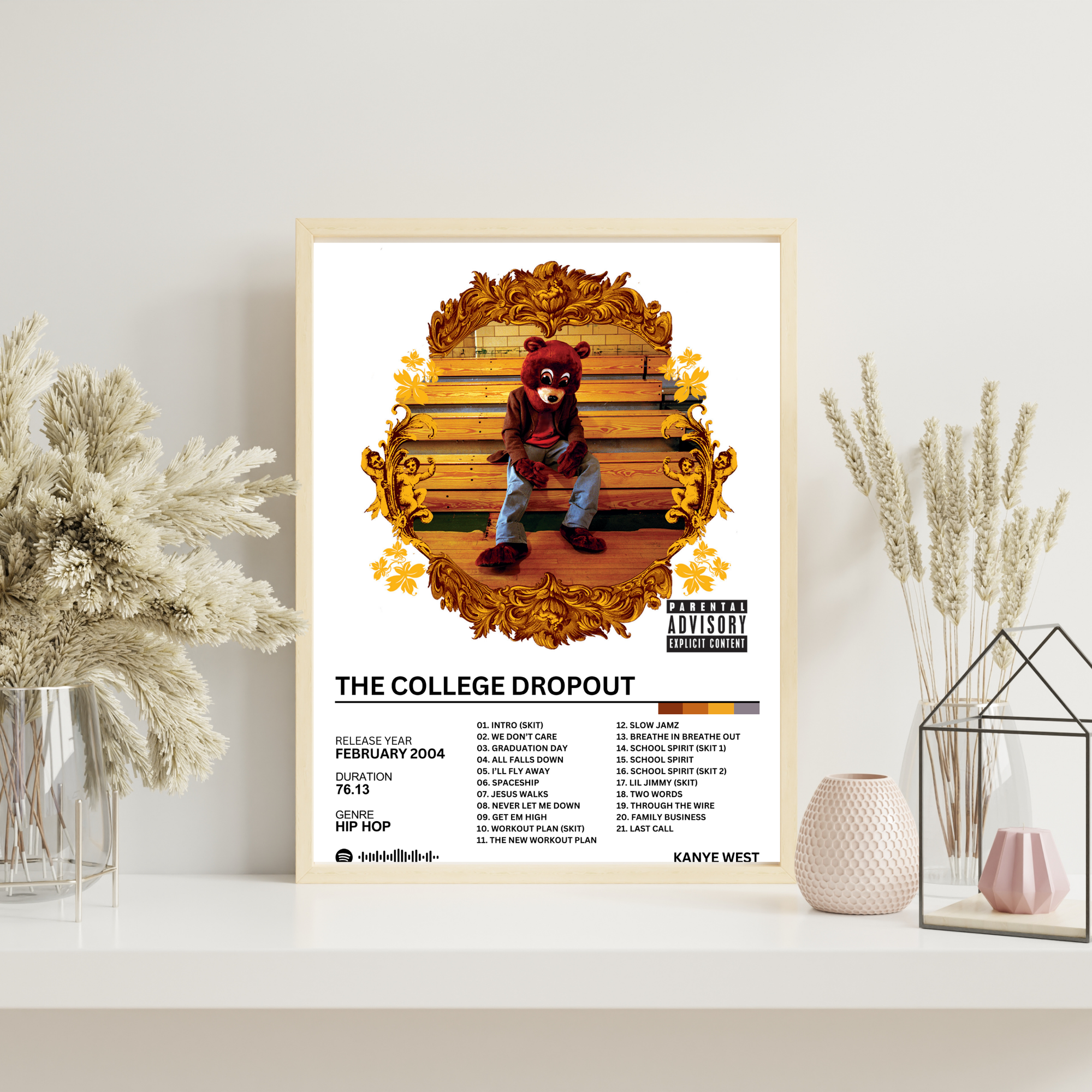 The College Dropout - Kanye West | PosterStudio Album Collection