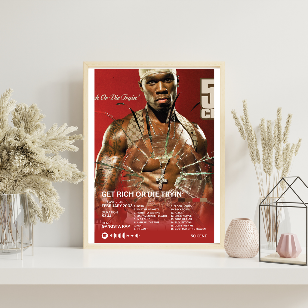 Get Rich or Die Tryin' - 50 Cent 2 | PosterStudio Album Collection