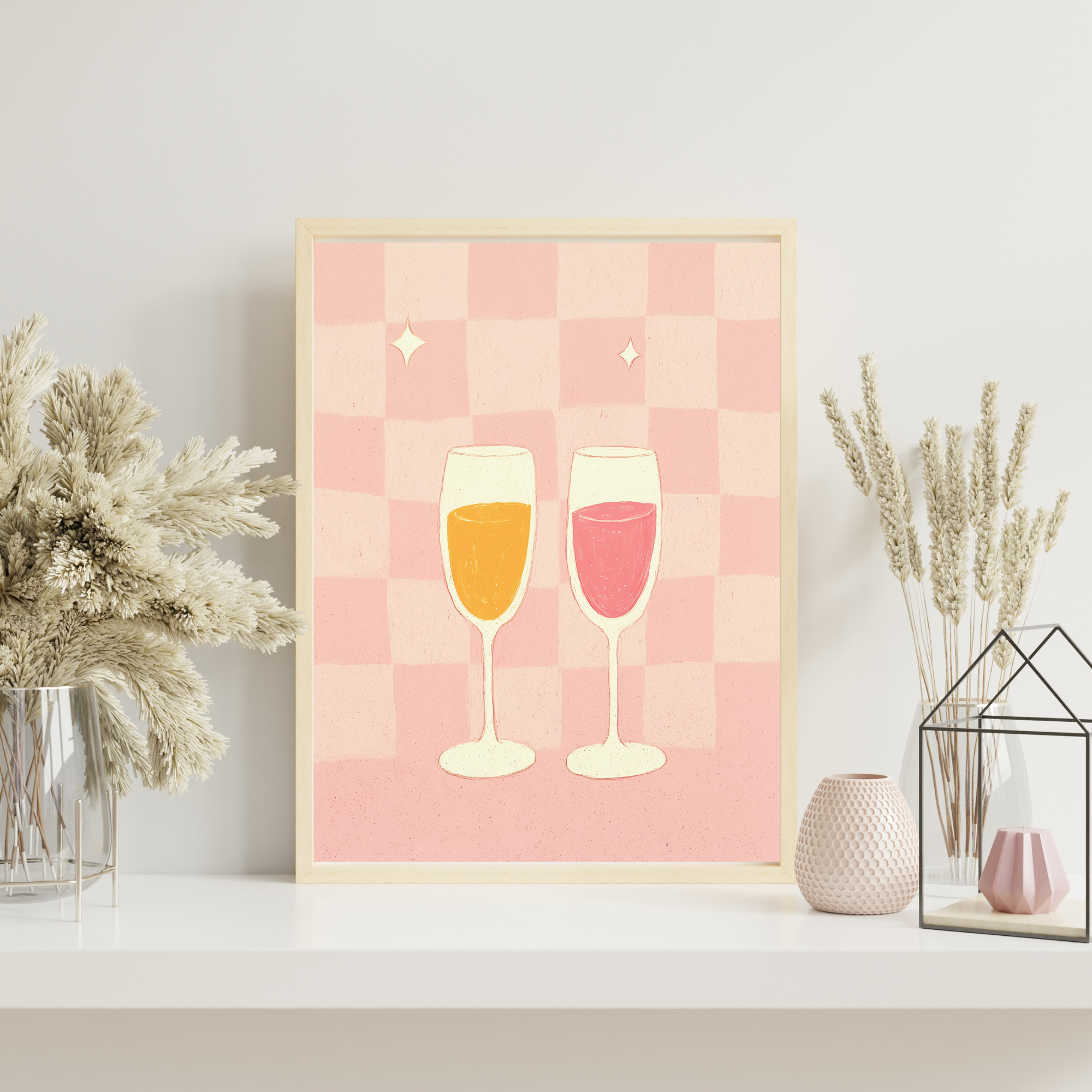 Prosecco Glasses | PosterStudio Dopamine Collection