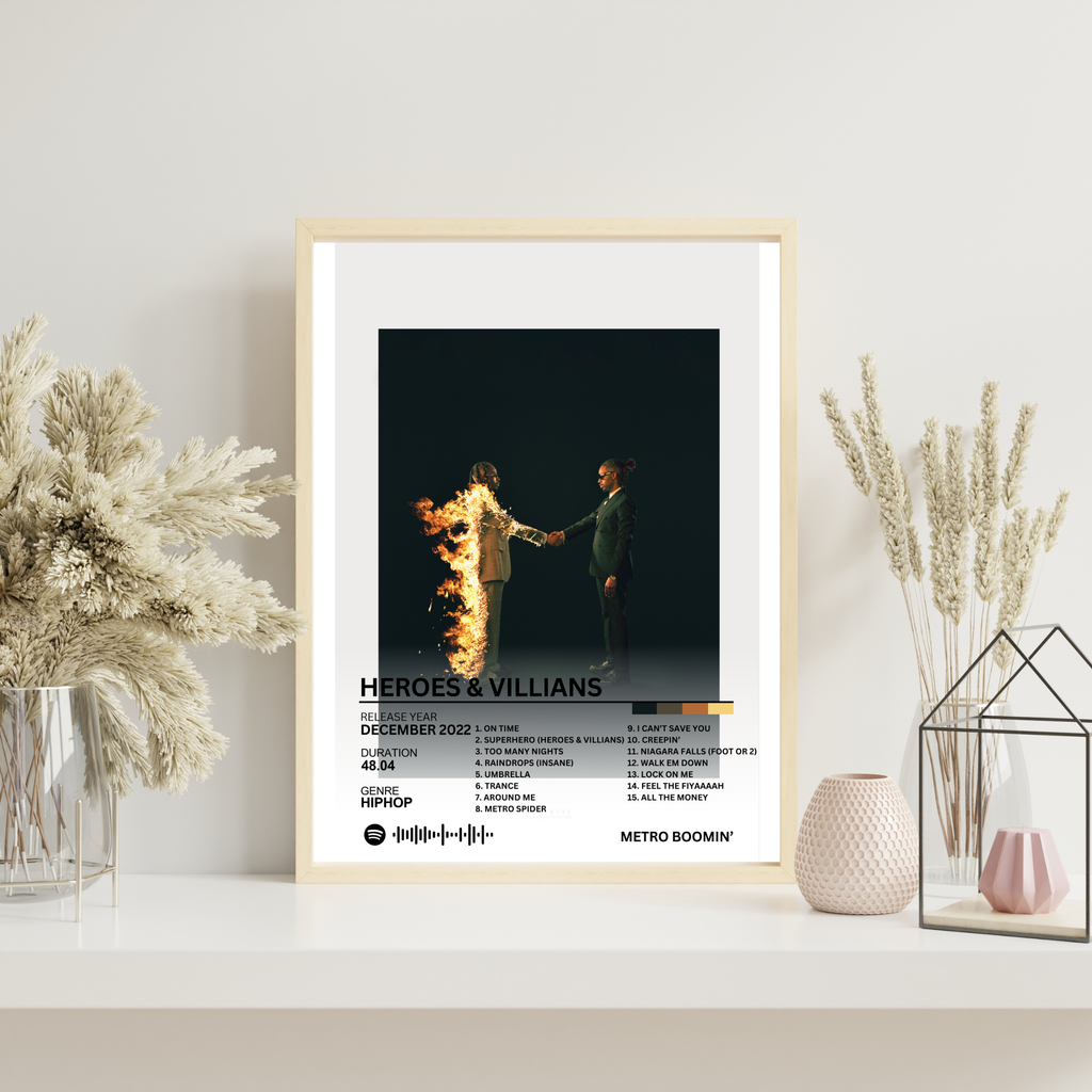 Heroes & Villians - Metro Boomin' 2 | PosterStudio Album Collection