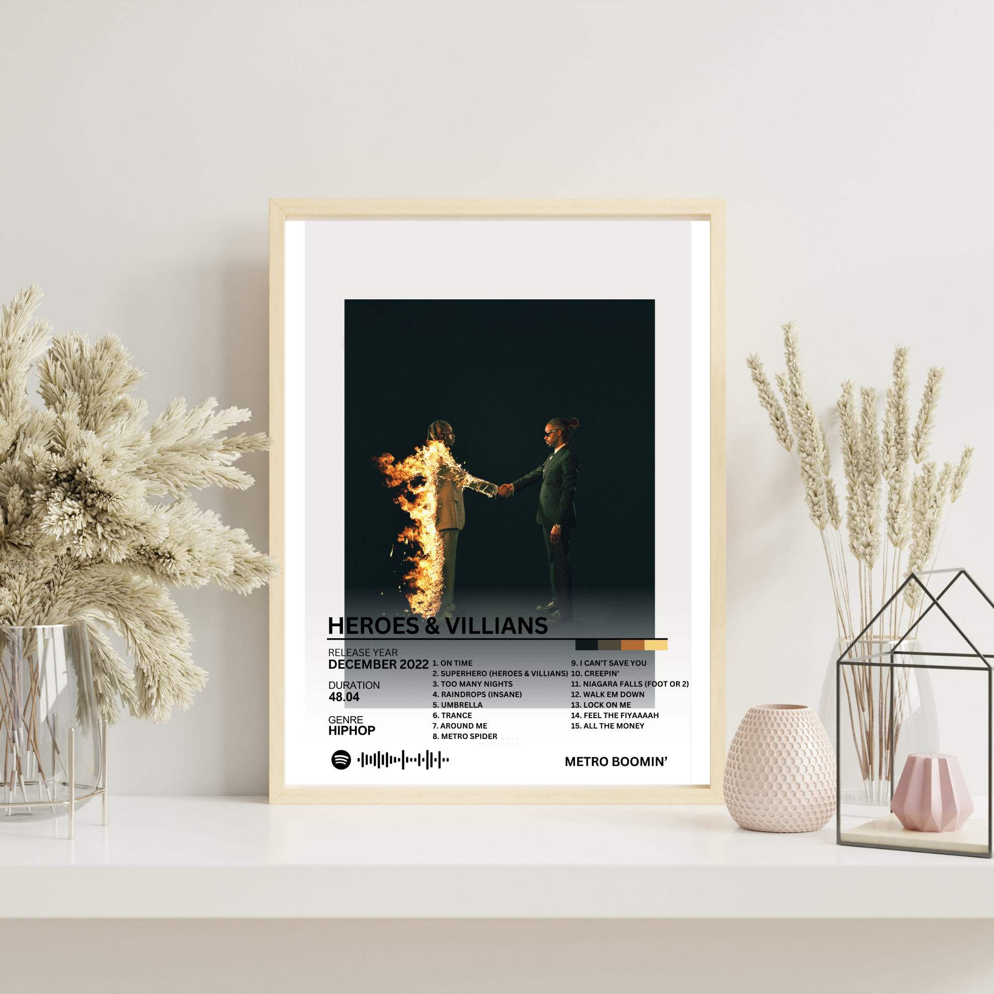 Heroes & Villians - Metro Boomin' 2 | PosterStudio Album Collection