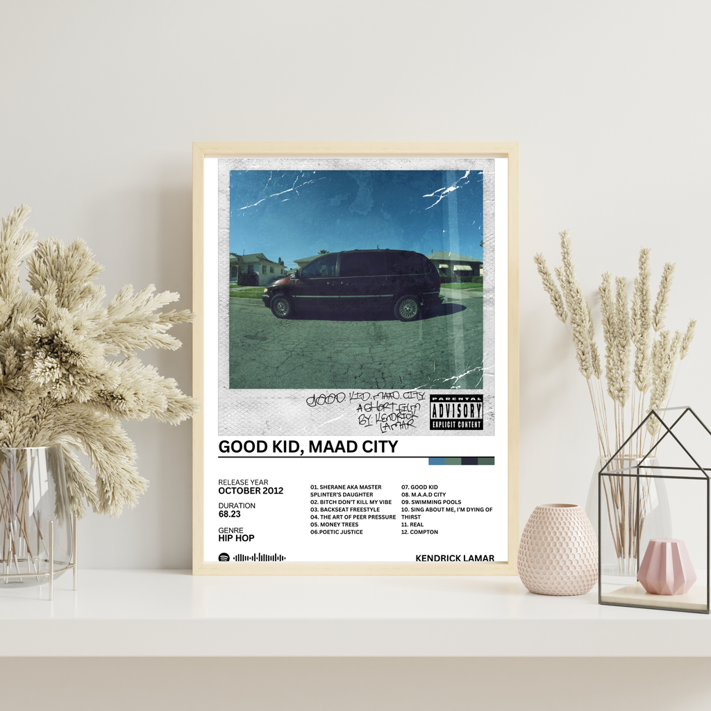 Good Kid, Maad City - Kendrick Lamar | PosterStudio Album Collection