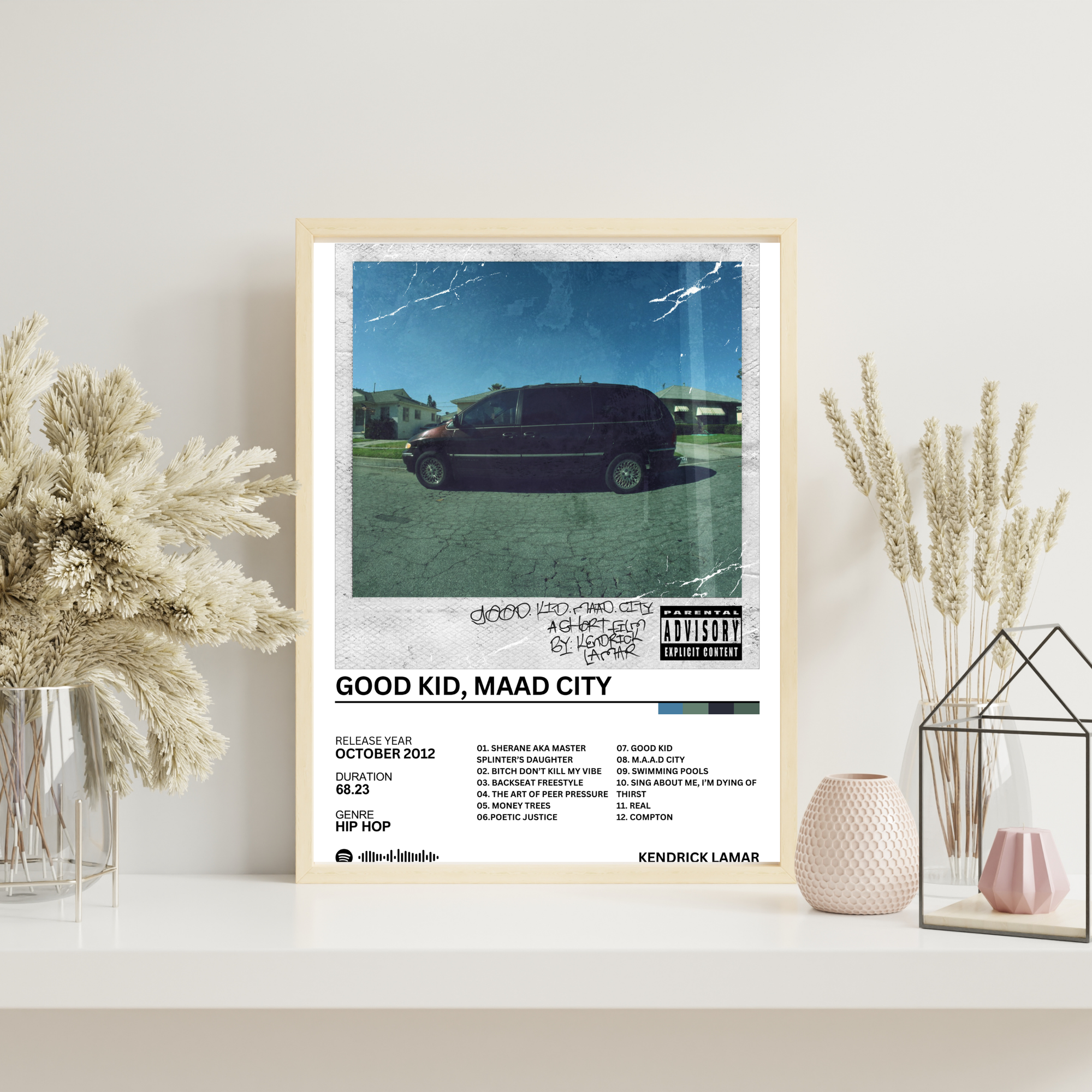 Good Kid, Maad City - Kendrick Lamar | PosterStudio Album Collection