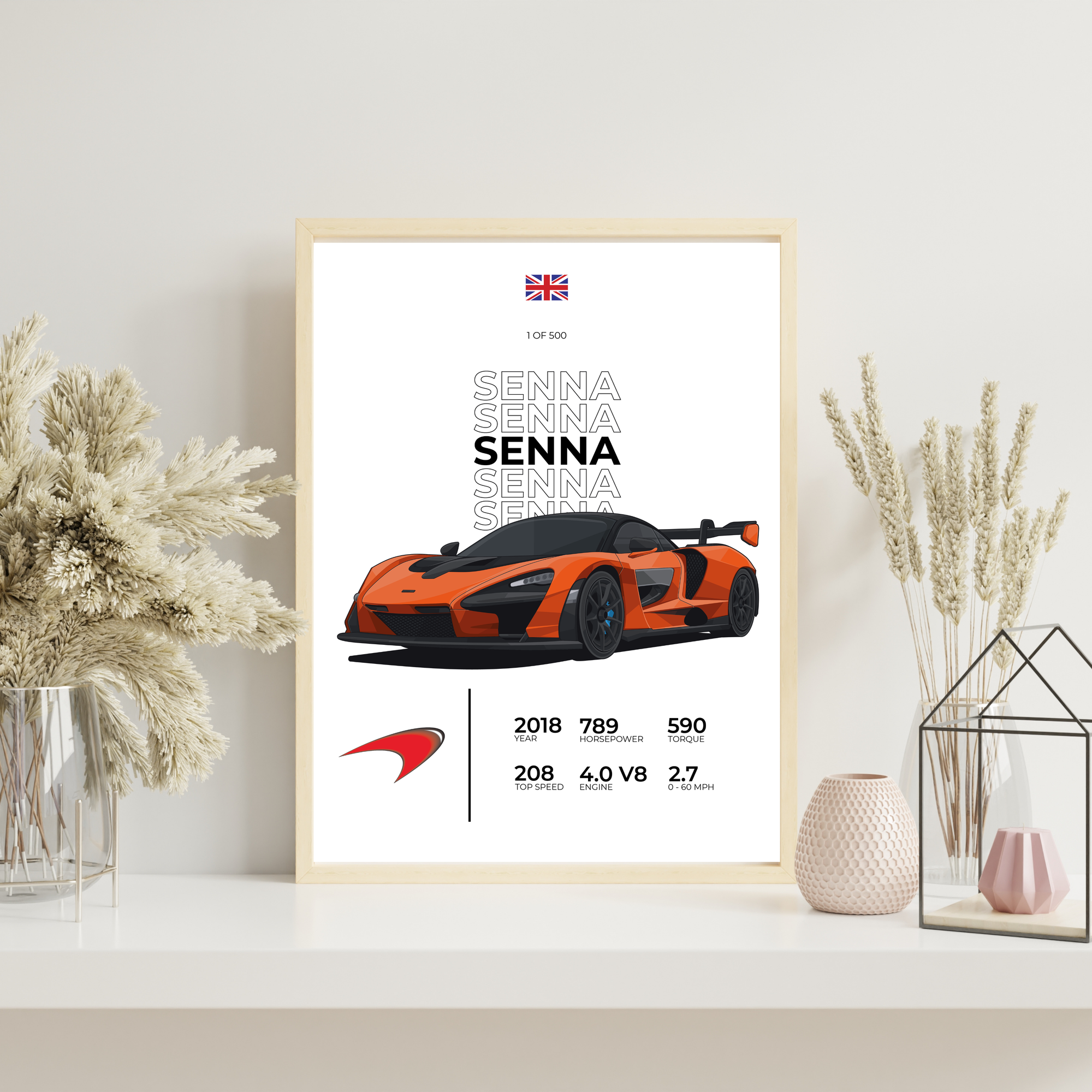 McLaren Senna Stat | PosterStudio Automotive Collection