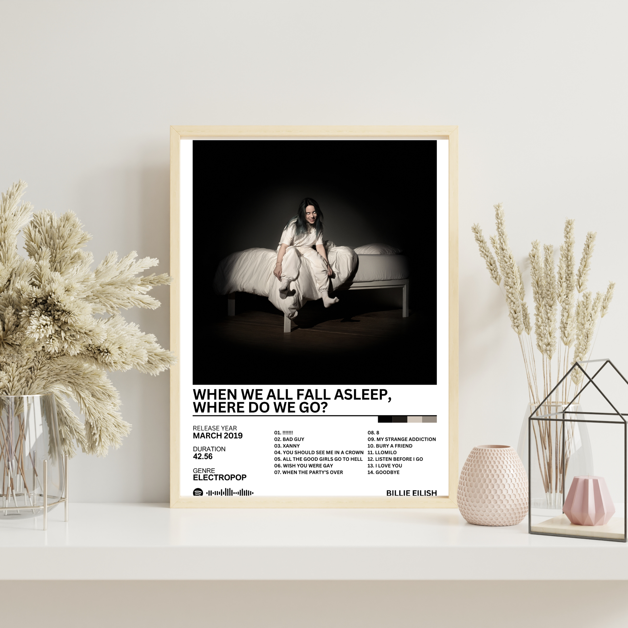When We All Fall Asleep, Where Do We Go? - Billie Eilish | PosterStudio Album Collection