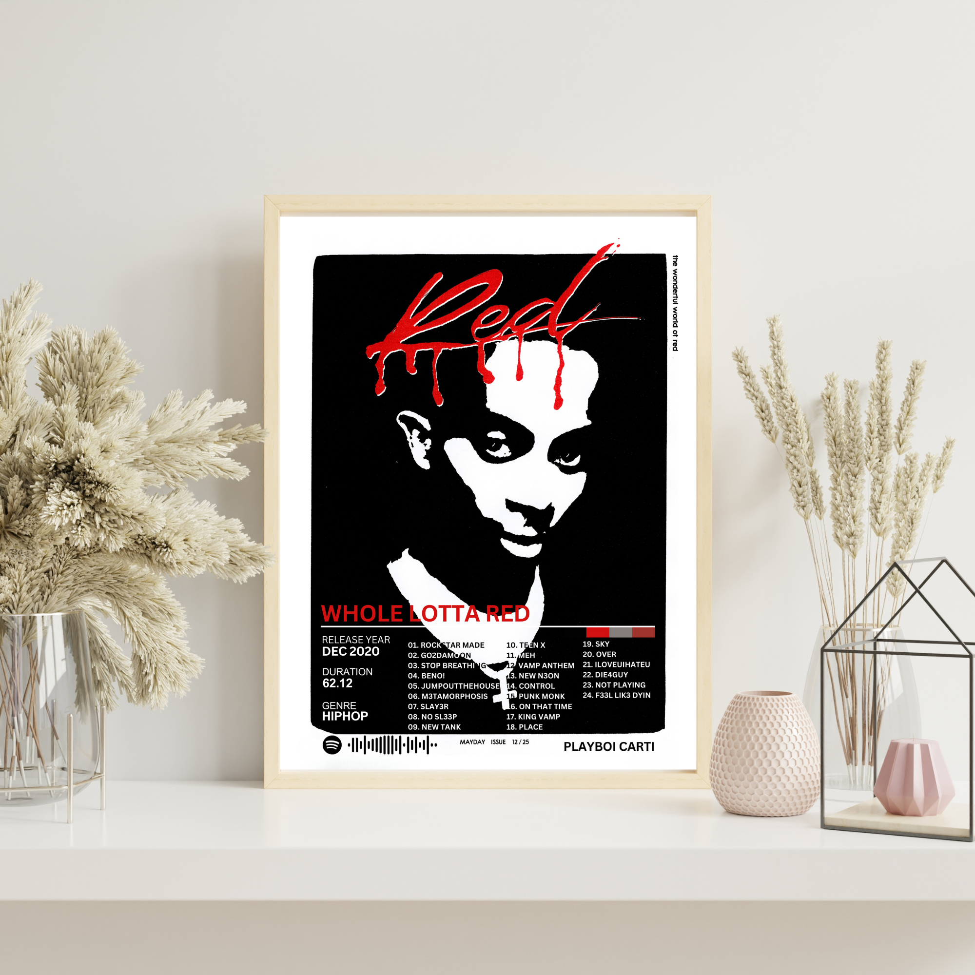 Whole Lotta Red - Playboi Carti 2 | PosterStudio Album Collection