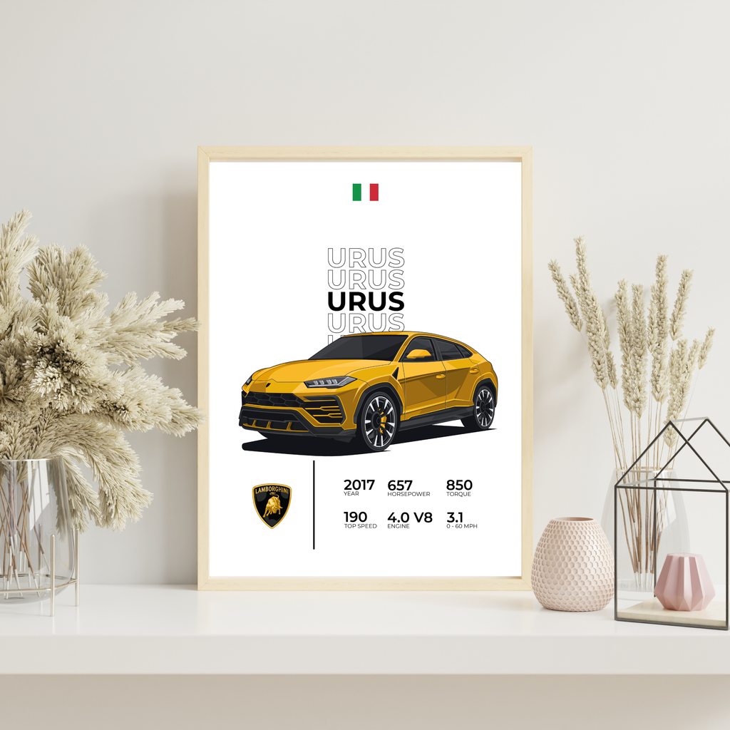Lamborghini Urus Stats | PosterStudio Automotive Collection