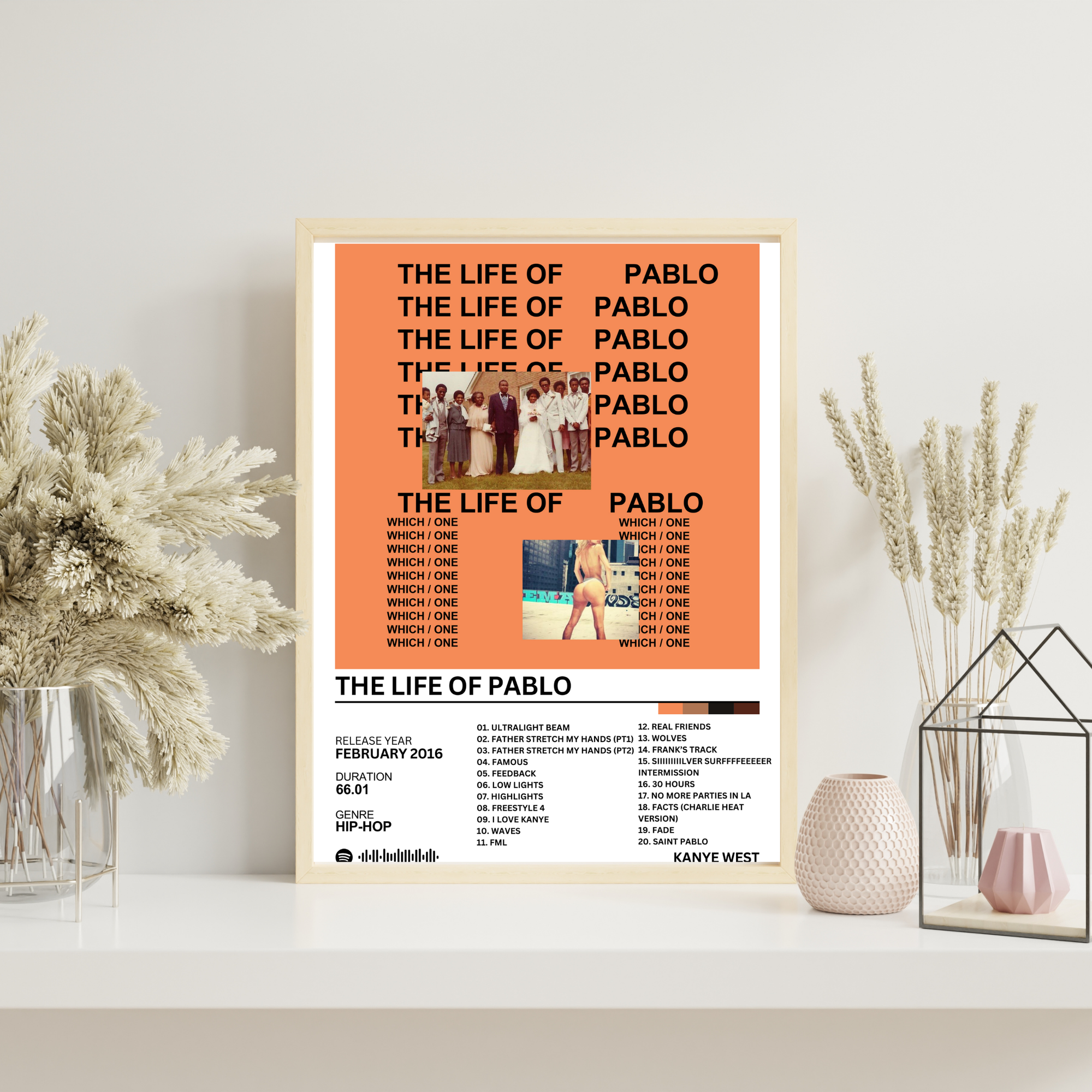 The Life of Pablo - Kanye West | PosterStudio Album Collection
