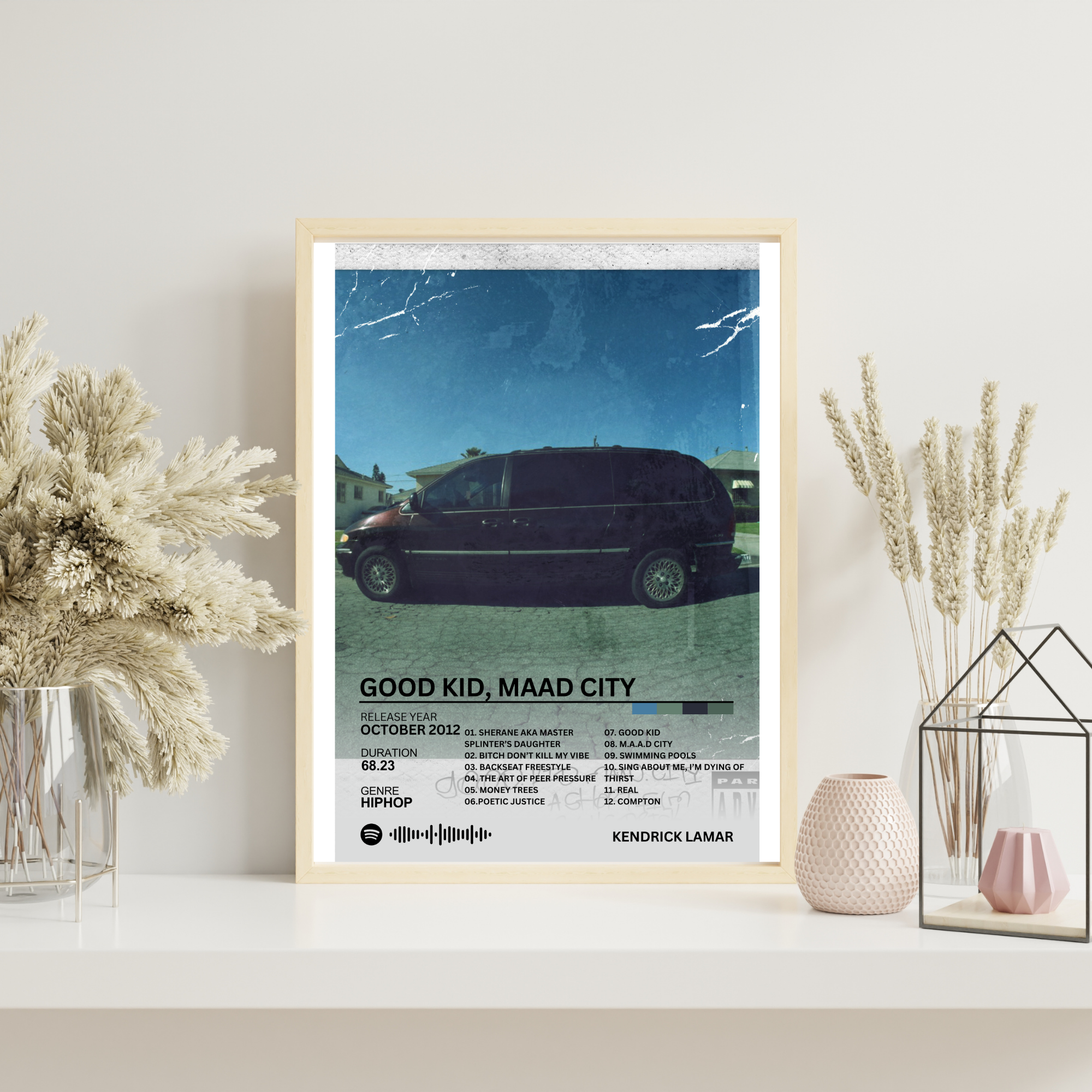 Good Kid, Maad City - Kendrick Lamar 2 | PosterStudio Album Collection