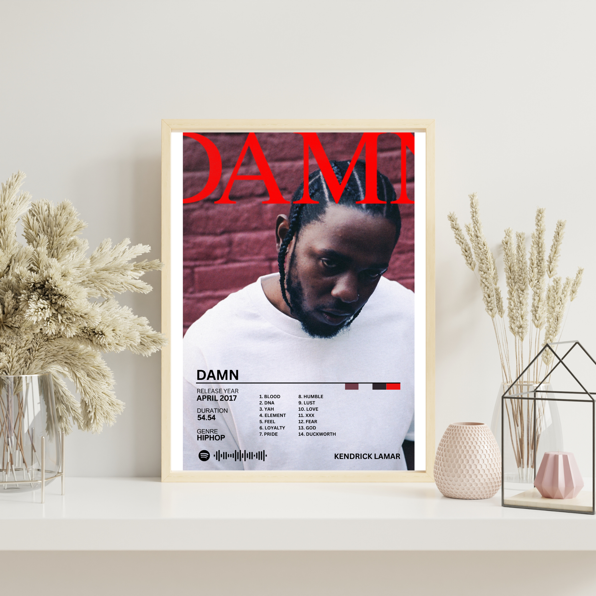 DAMN - Kendrick Lamar 2 | PosterStudio Album Collection