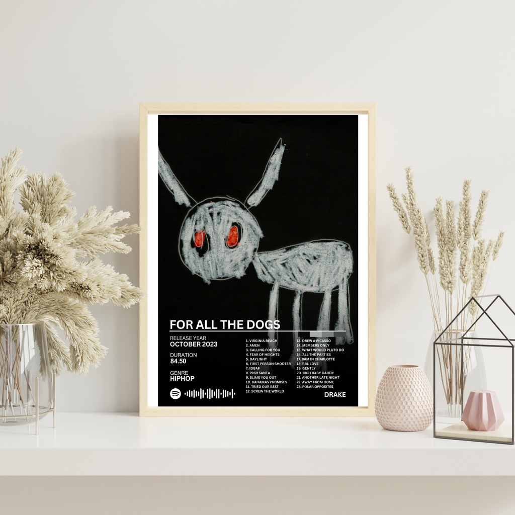 For All the Dogs - Drake 2 | PosterStudio Album Collection