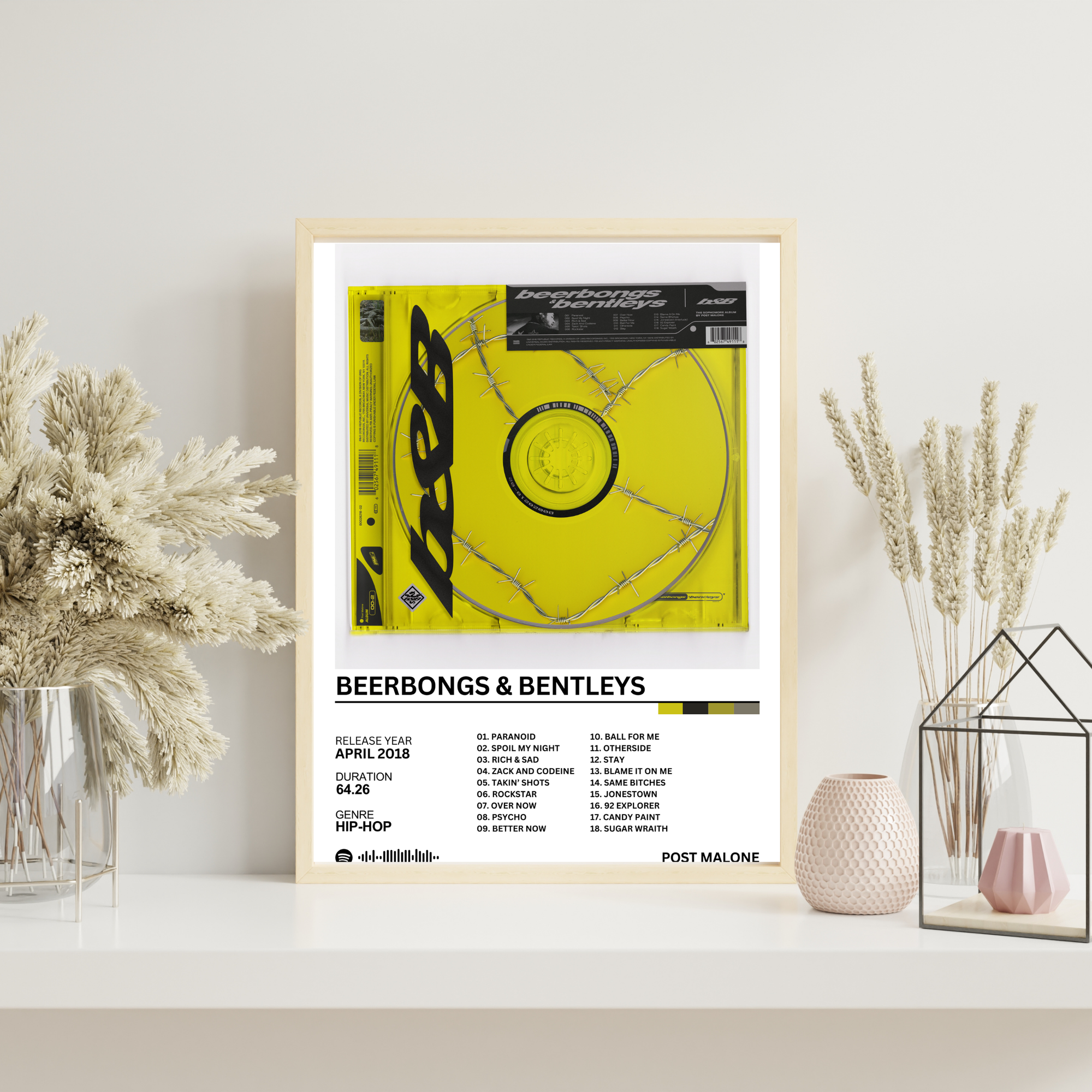Beerbongs & Bentleys - Post Malone | PosterStudio Album Collection