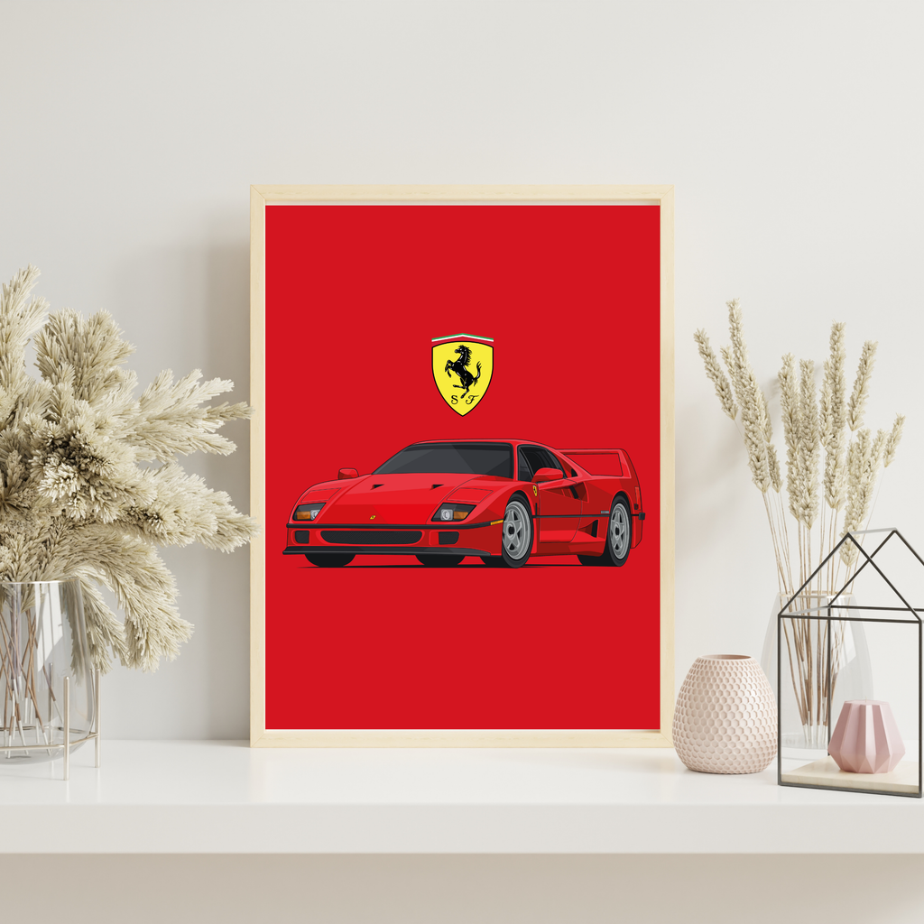 Ferrari F40 | PosterStudio Automotive Collection
