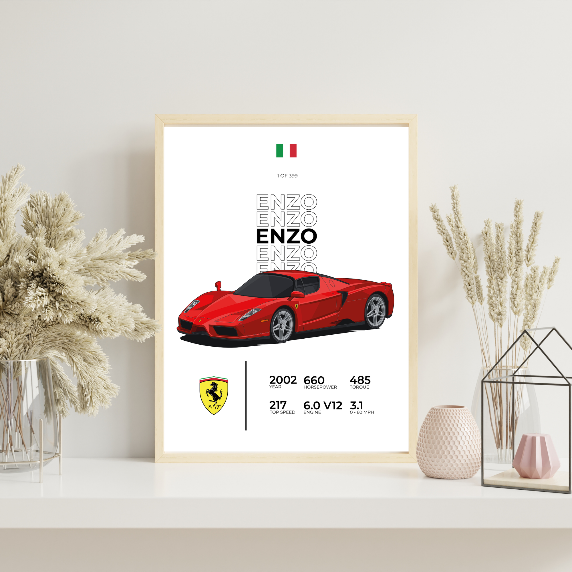 Ferrari Enzo Stat | PosterStudio Automotive Collection