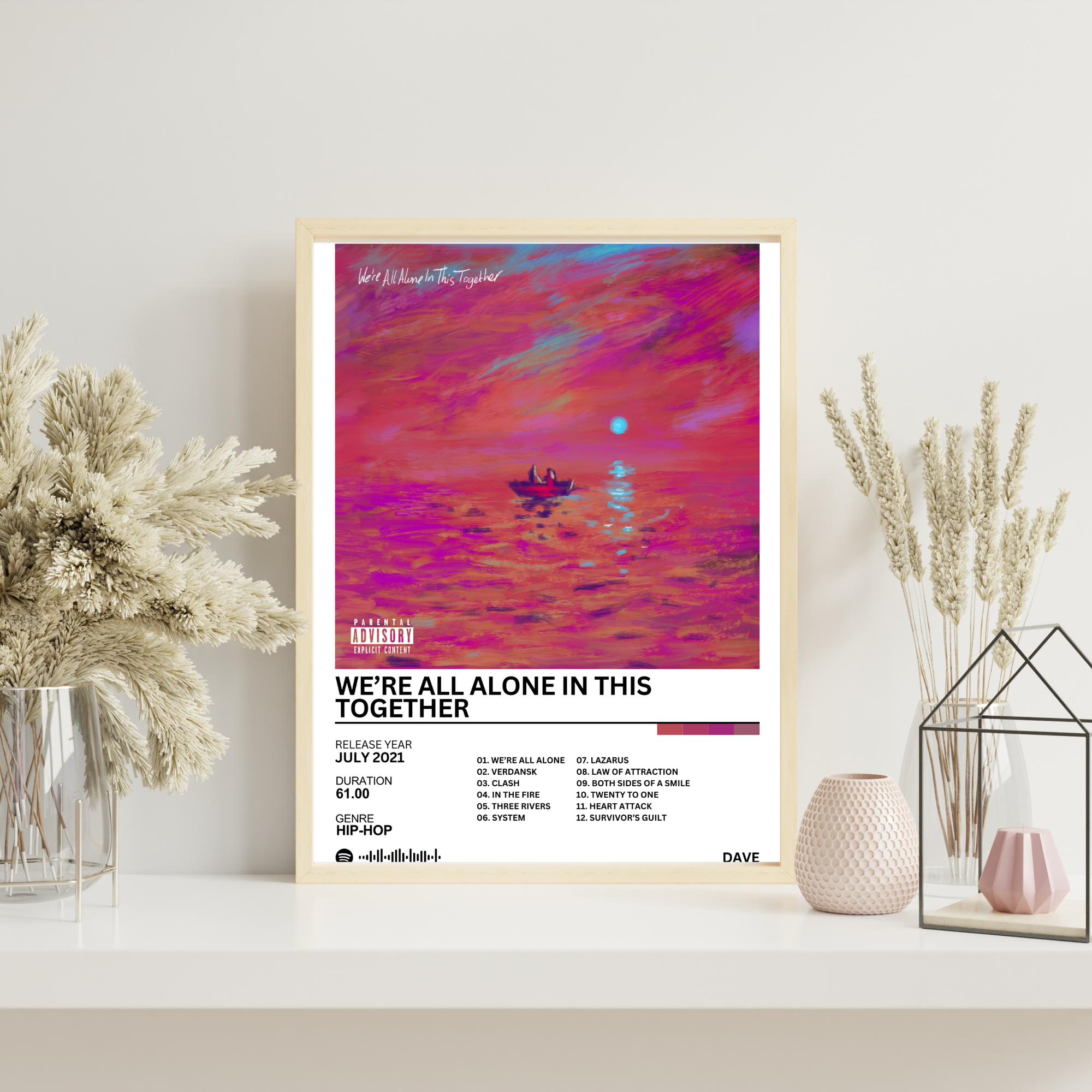 We're All Alone in This Together - Dave | PosterStudio Album Collection