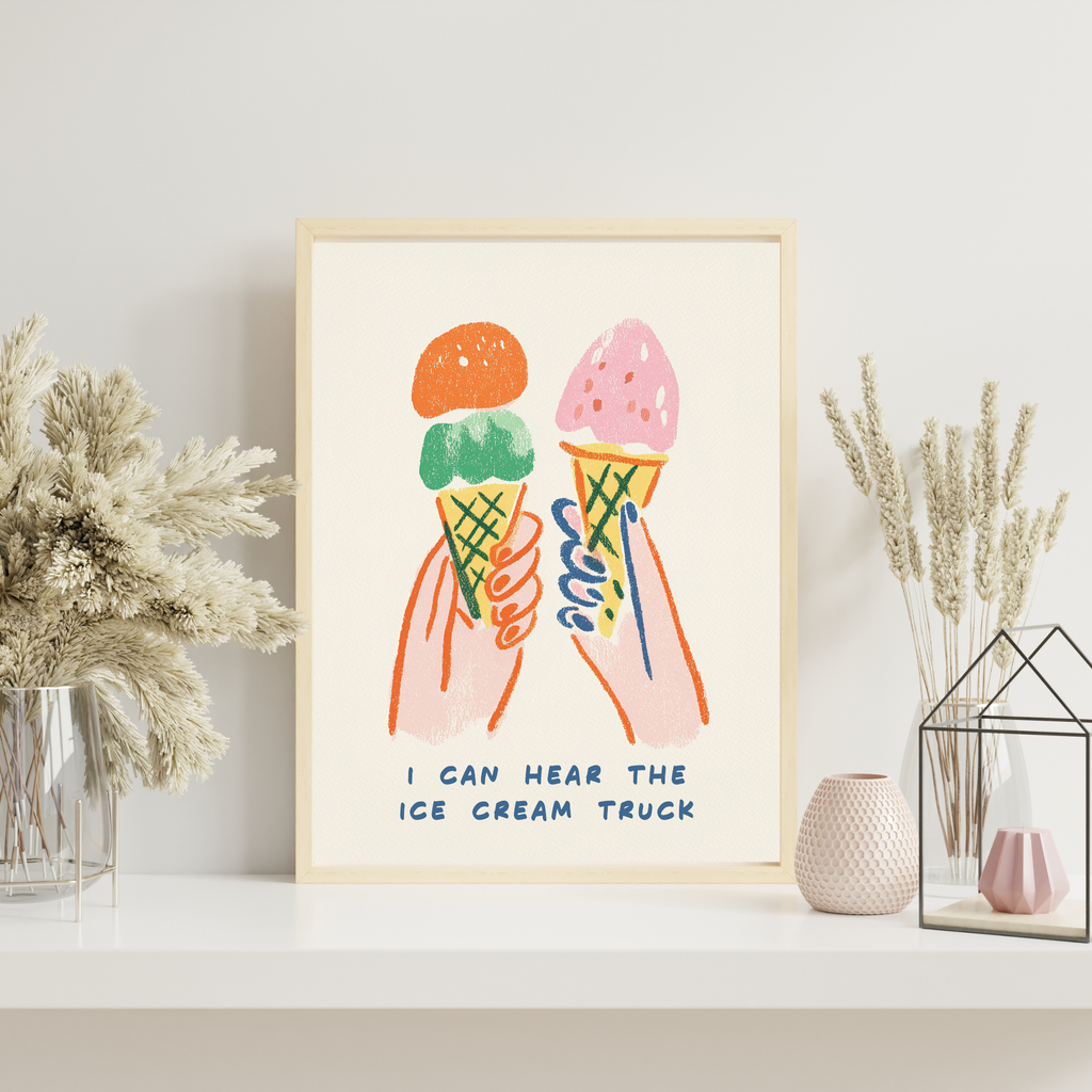 Sharing Ice Cream | PosterStudio Dopamine Collection