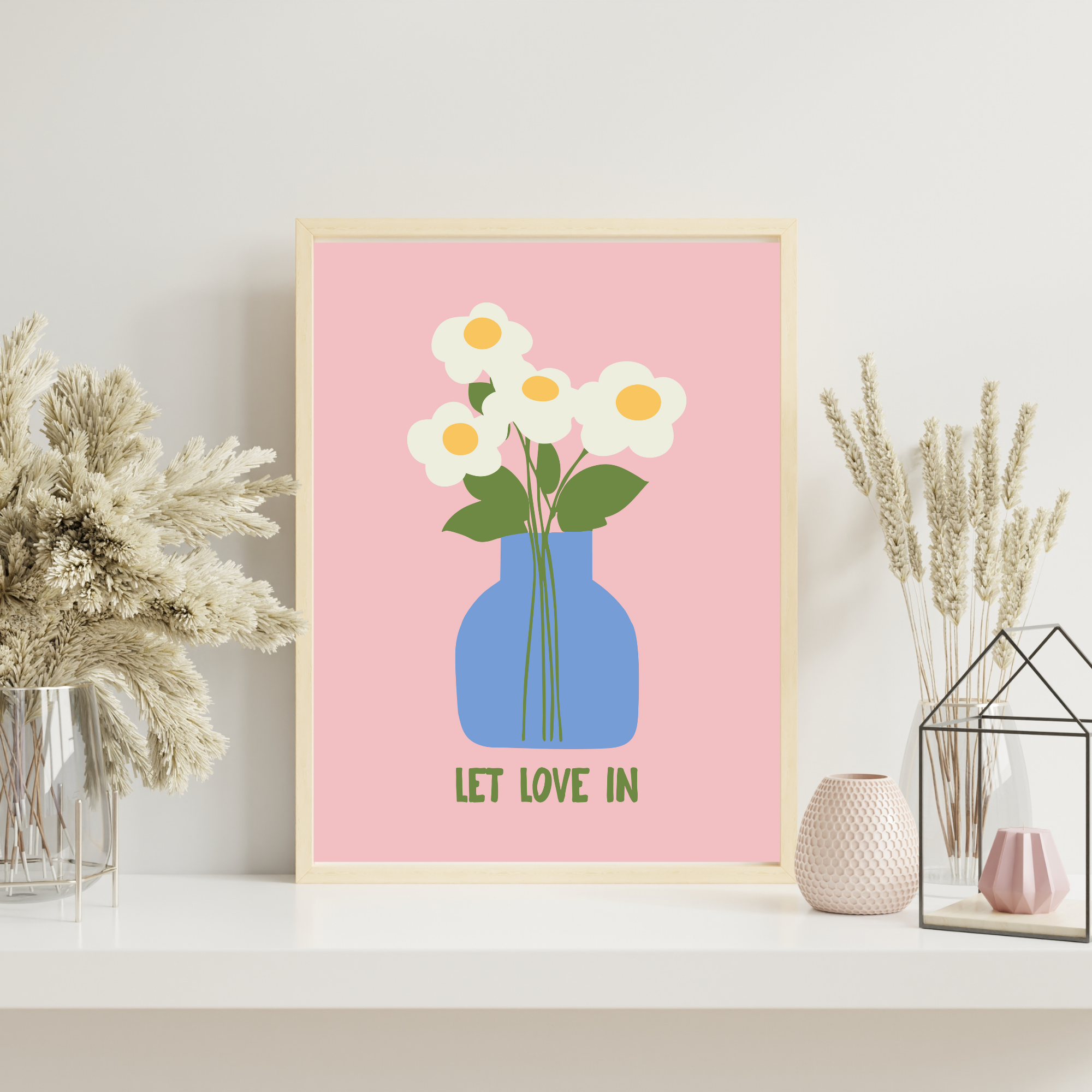 Let Love In Flowers | PosterStudio Dopamine Collection
