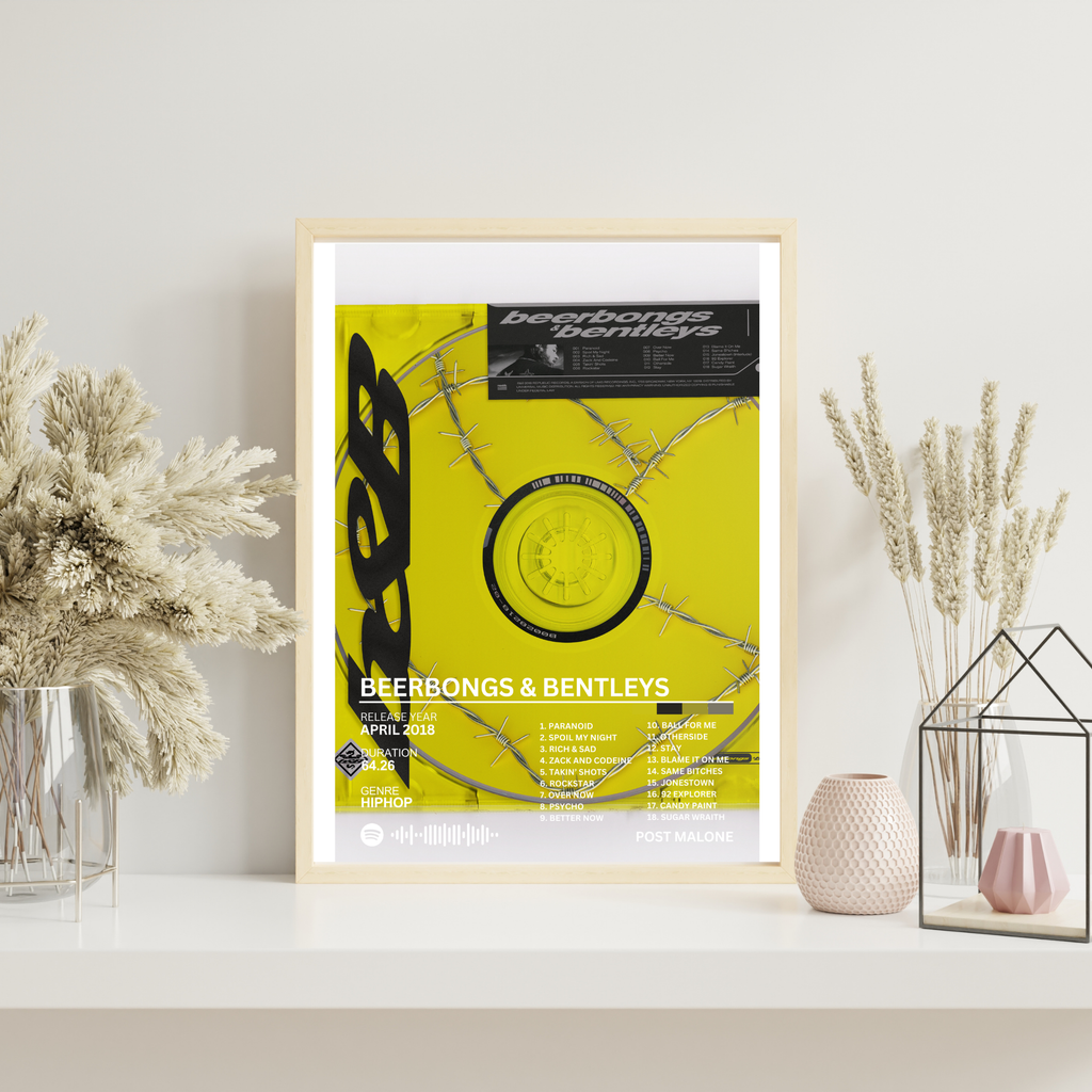 Beerbongs & Bentley's - Post Malone 2 | PosterStudio Album Collection