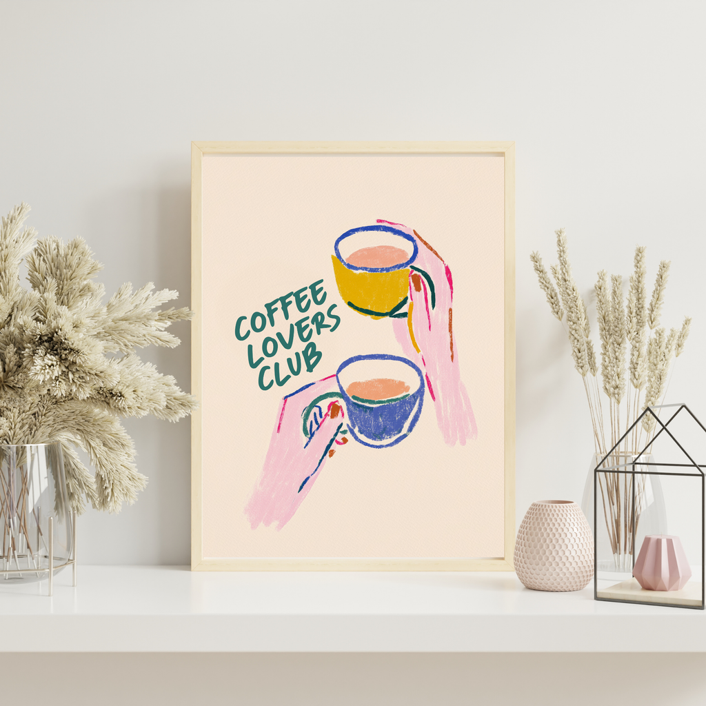 Coffee Lovers Club | PosterStudio Dopamine Collection