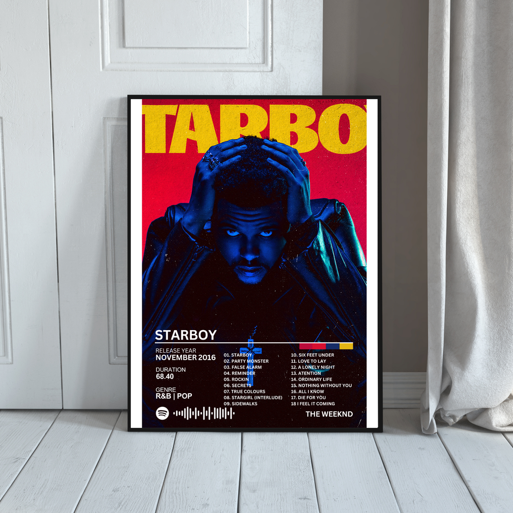Starboy - The Weeknd 2 | PosterStudio Album Collection