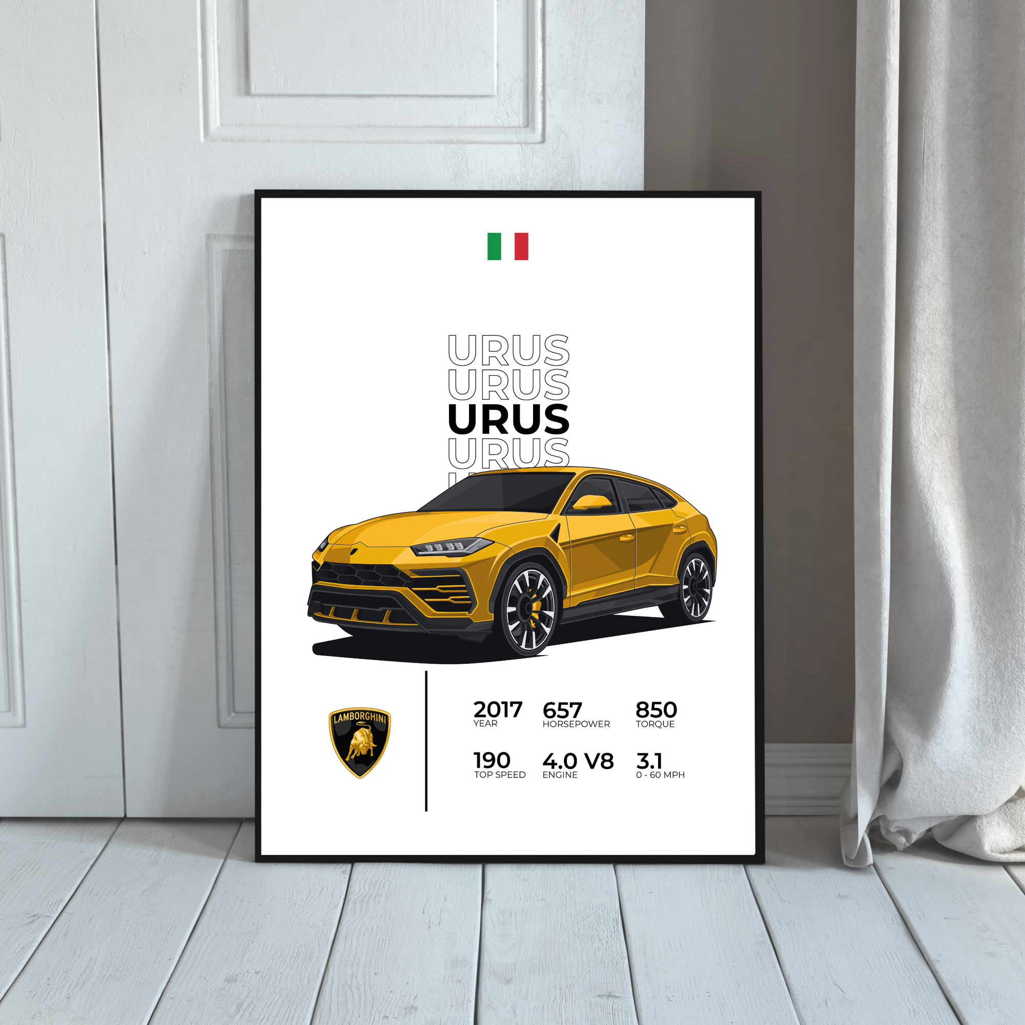 Lamborghini Urus Stats | PosterStudio Automotive Collection