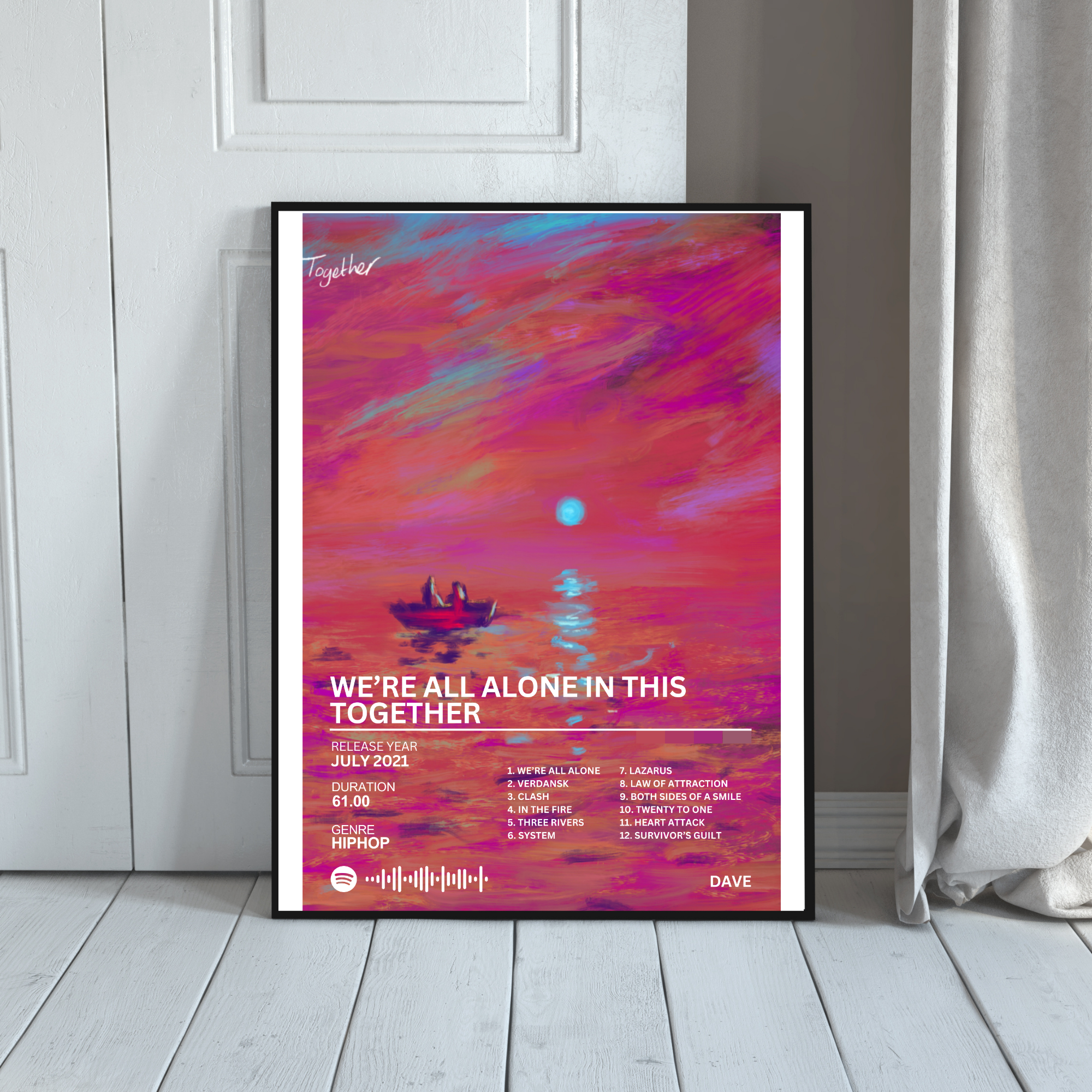 We're All Alone in this Together - Dave 2 | PosterStudio Album Collection