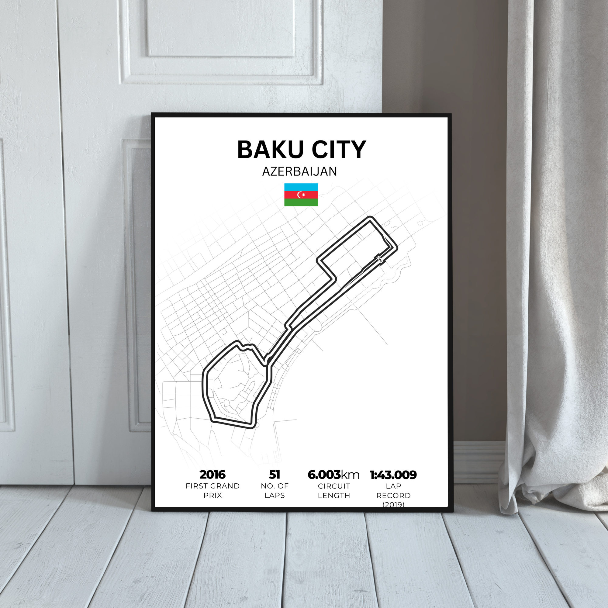 Baku | PosterStudio Formula One Collection