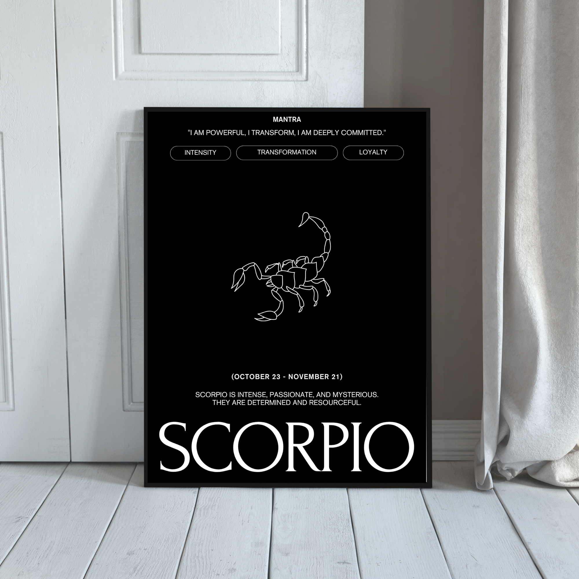 Scorpio | PosterStudio Zodiac Collection