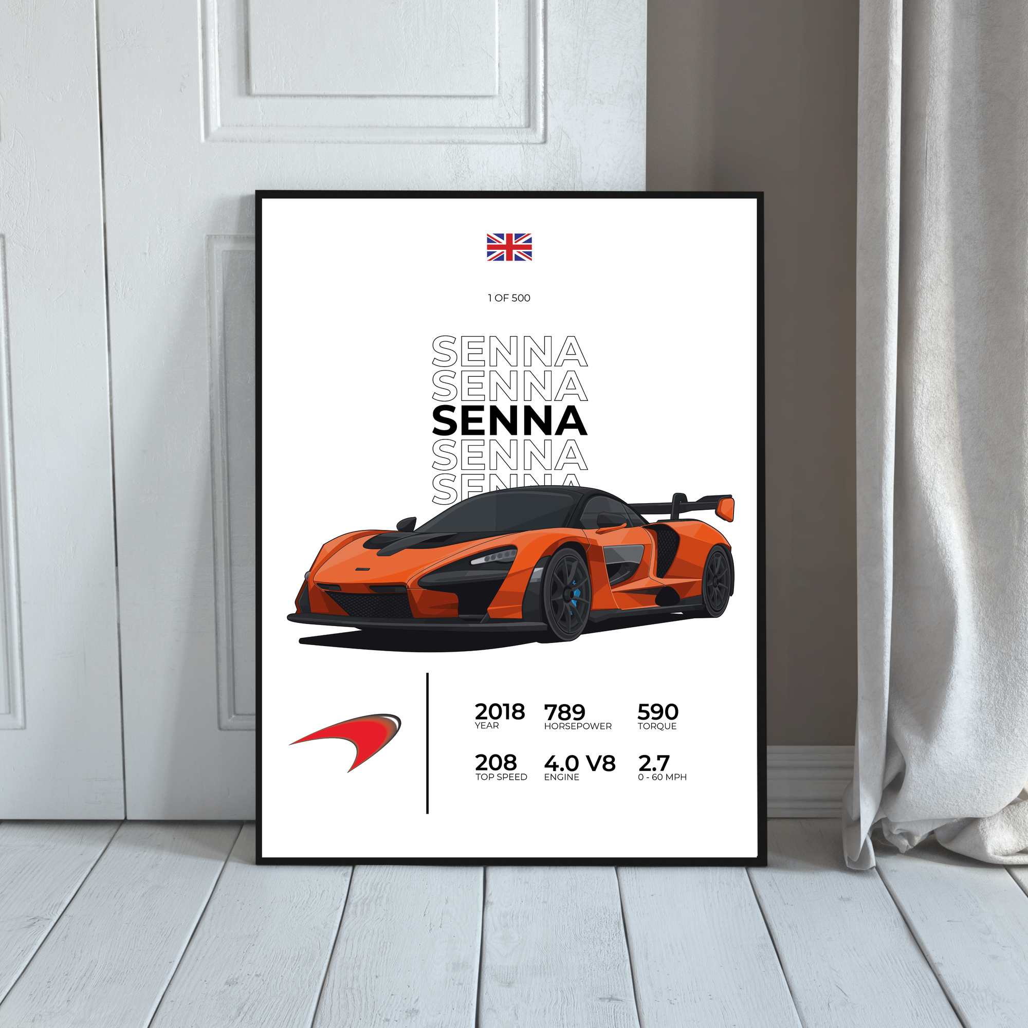 McLaren Senna Stat | PosterStudio Automotive Collection