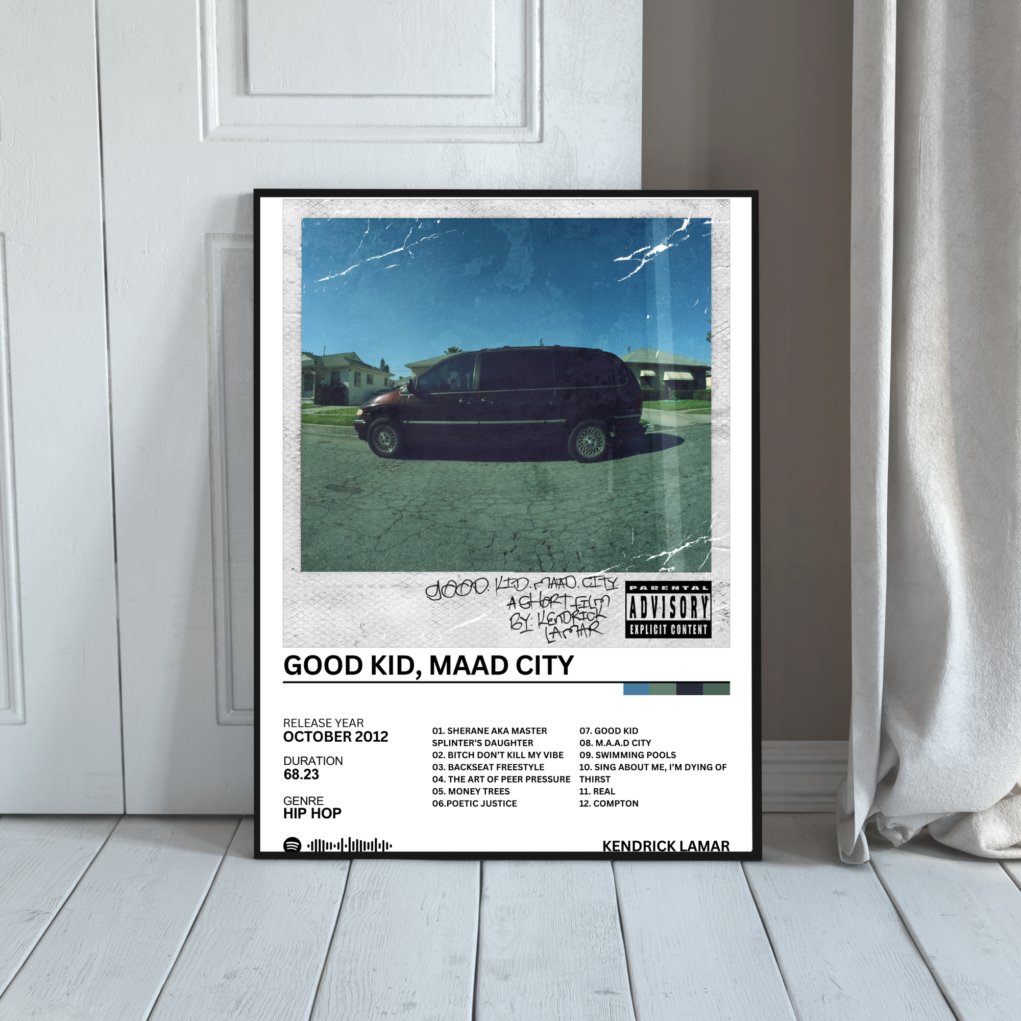 Good Kid, Maad City - Kendrick Lamar | PosterStudio Album Collection