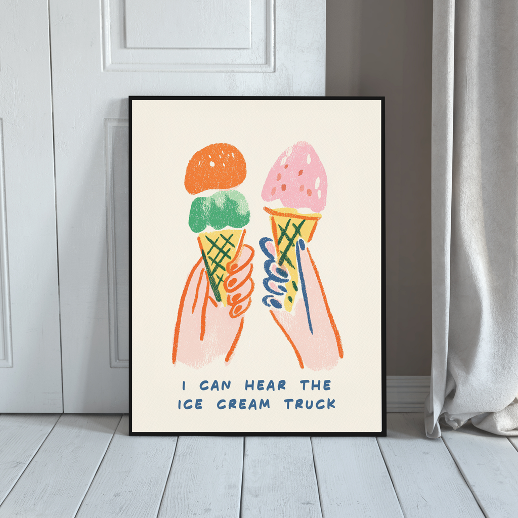 Sharing Ice Cream | PosterStudio Dopamine Collection