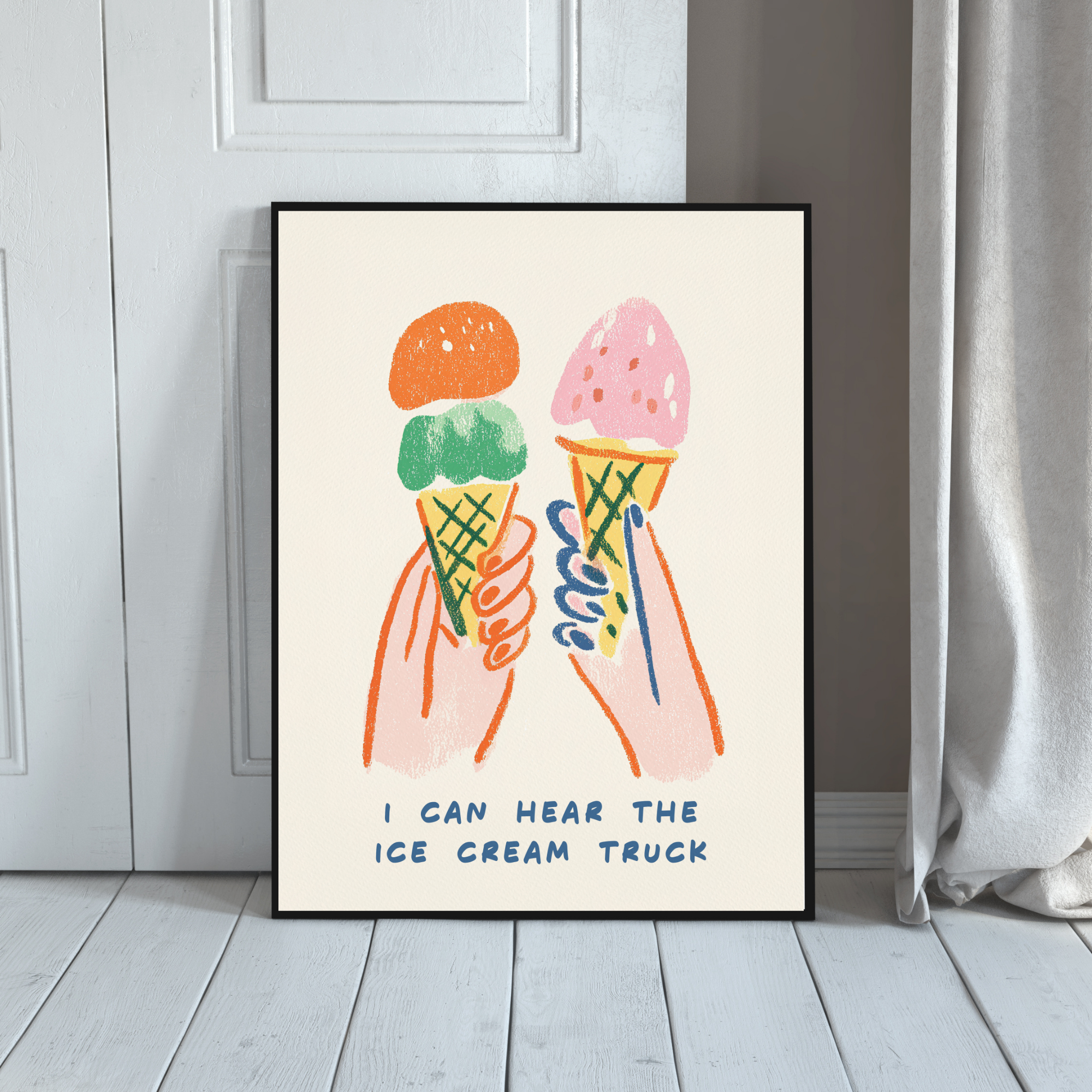 Sharing Ice Cream | PosterStudio Dopamine Collection