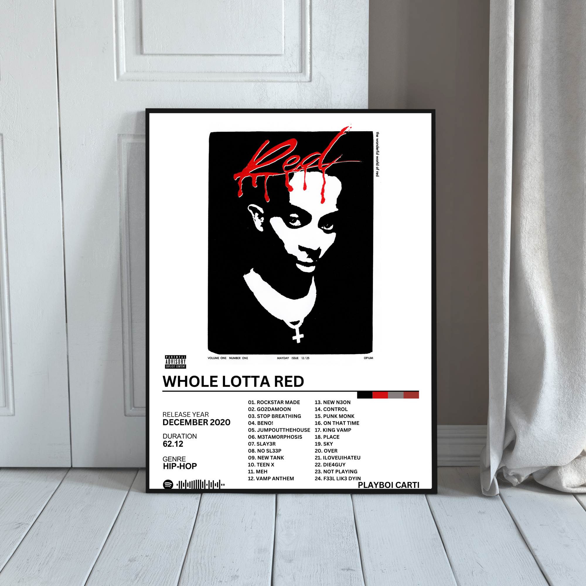 Whole Lotta Red - Playboi Carti | PosterStudio Album Collection