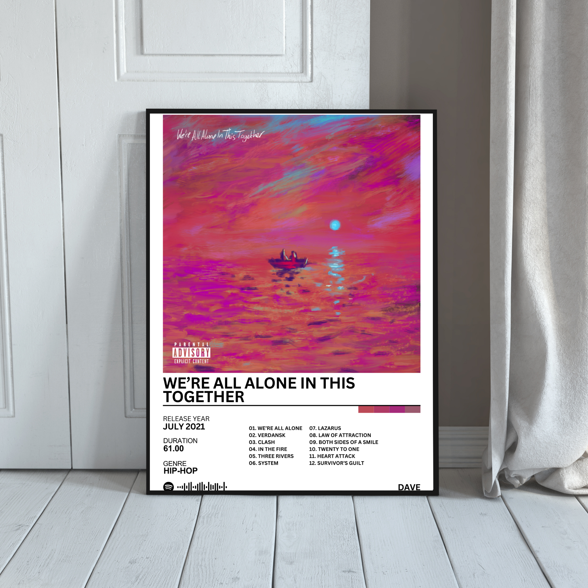 We're All Alone in This Together - Dave | PosterStudio Album Collection