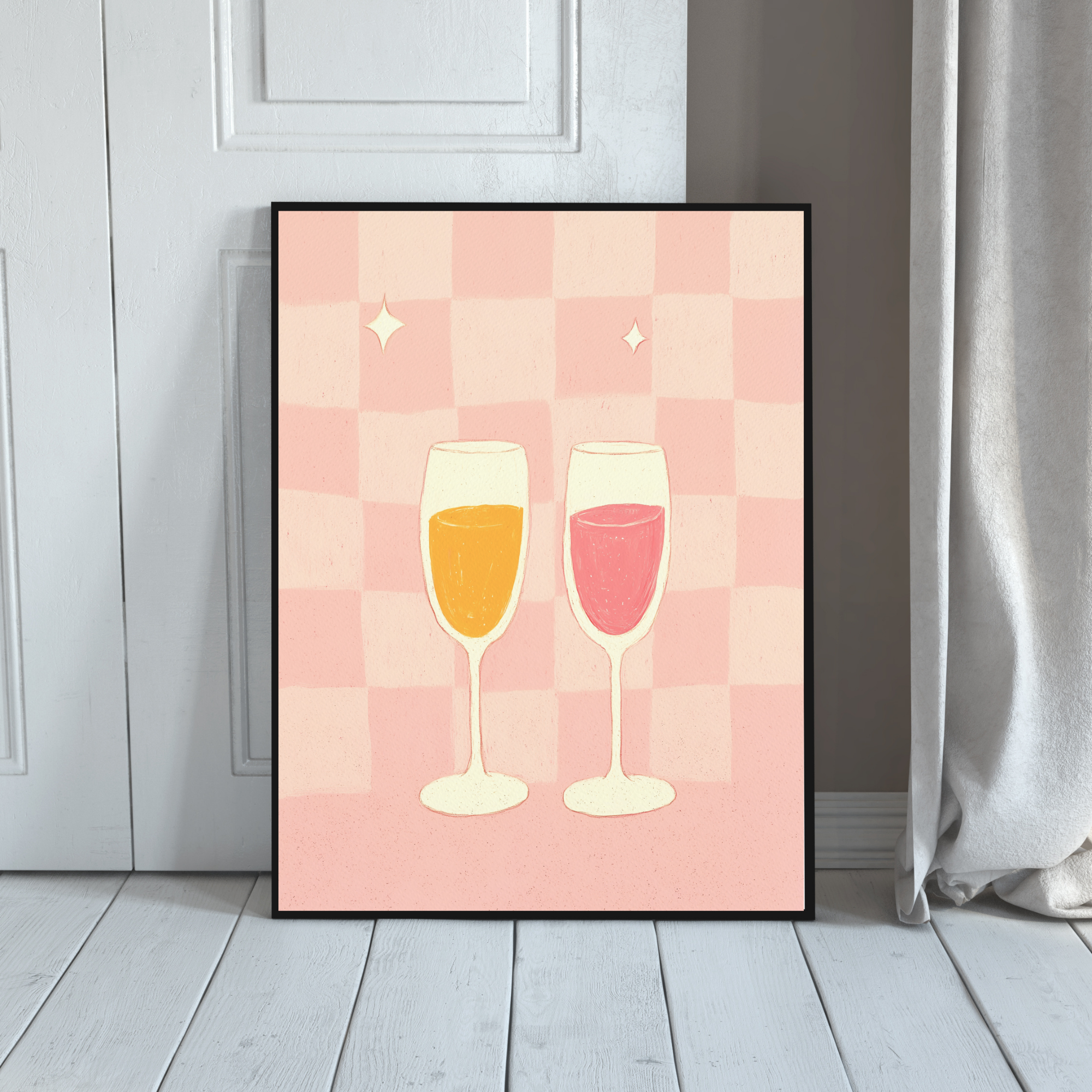 Prosecco Glasses | PosterStudio Dopamine Collection