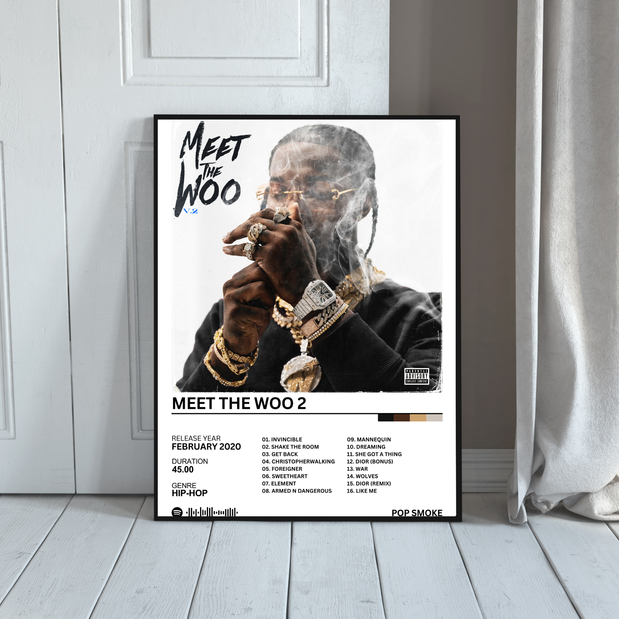 Meet the Woo 2 - Pop Smoke | PosterStudio Album Collection
