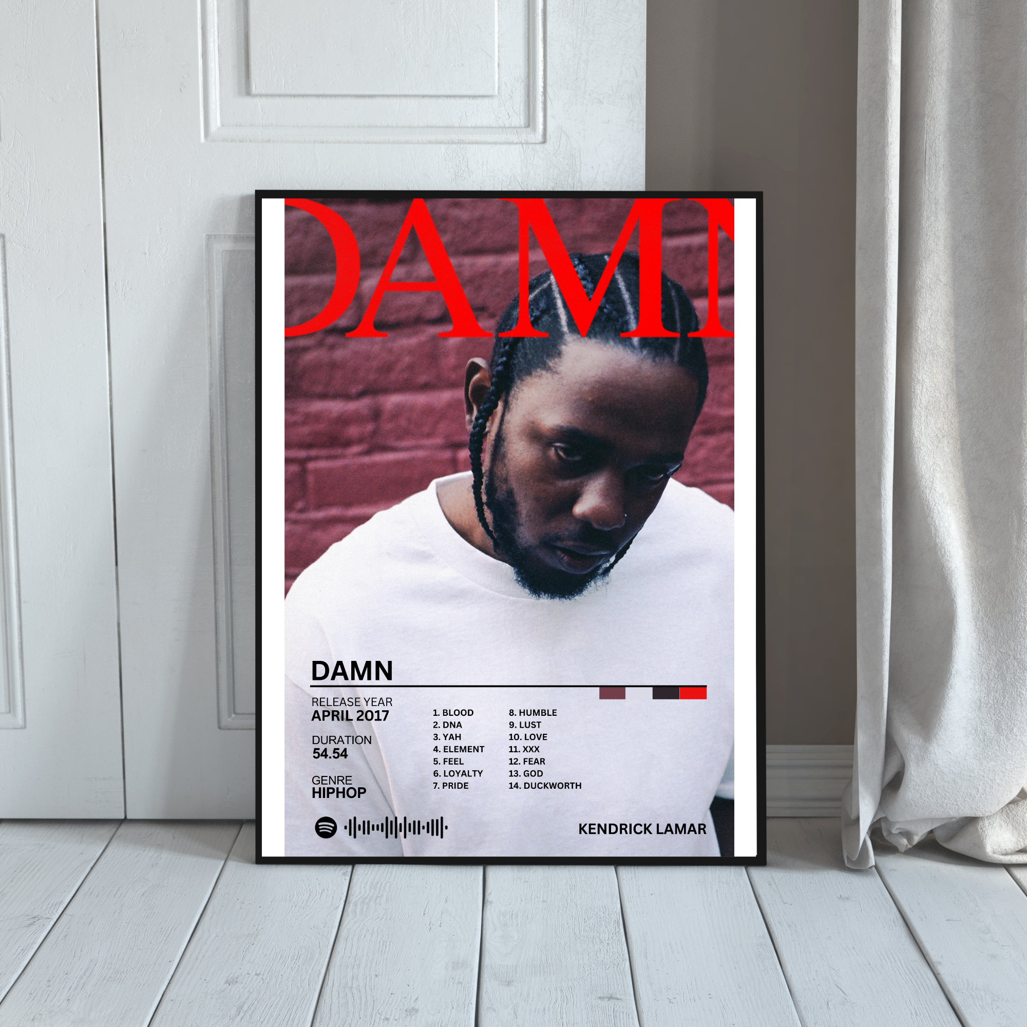 DAMN - Kendrick Lamar 2 | PosterStudio Album Collection