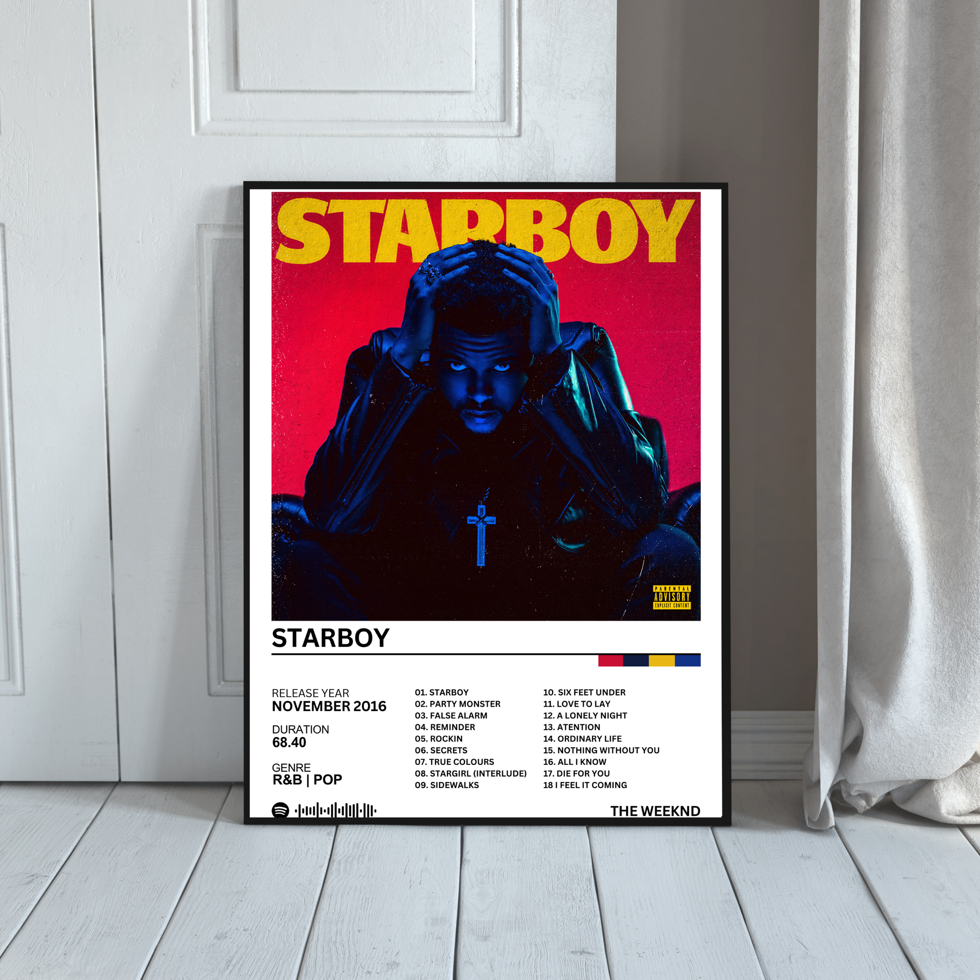 Starboy - The Weeknd | PosterStudio Album Collection