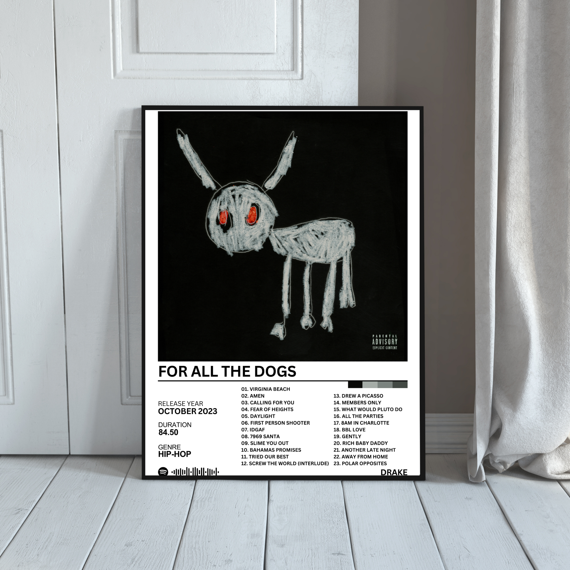 For All the Dogs - Drake | PosterStudio Album Collection